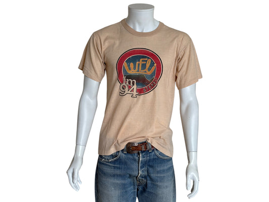 Size Large. Vintage 1980s FM Radio T-Shirt