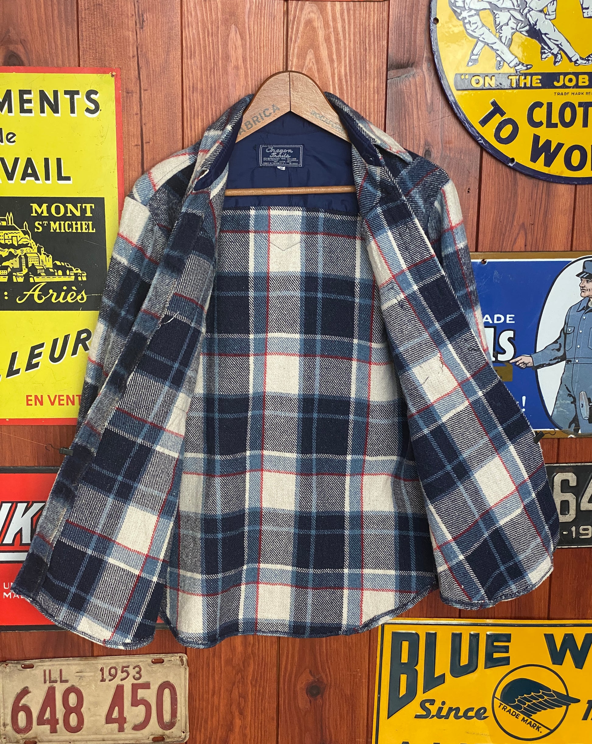 Size Med, 80s Heavy plaid shirt - USA Vintage Bcn