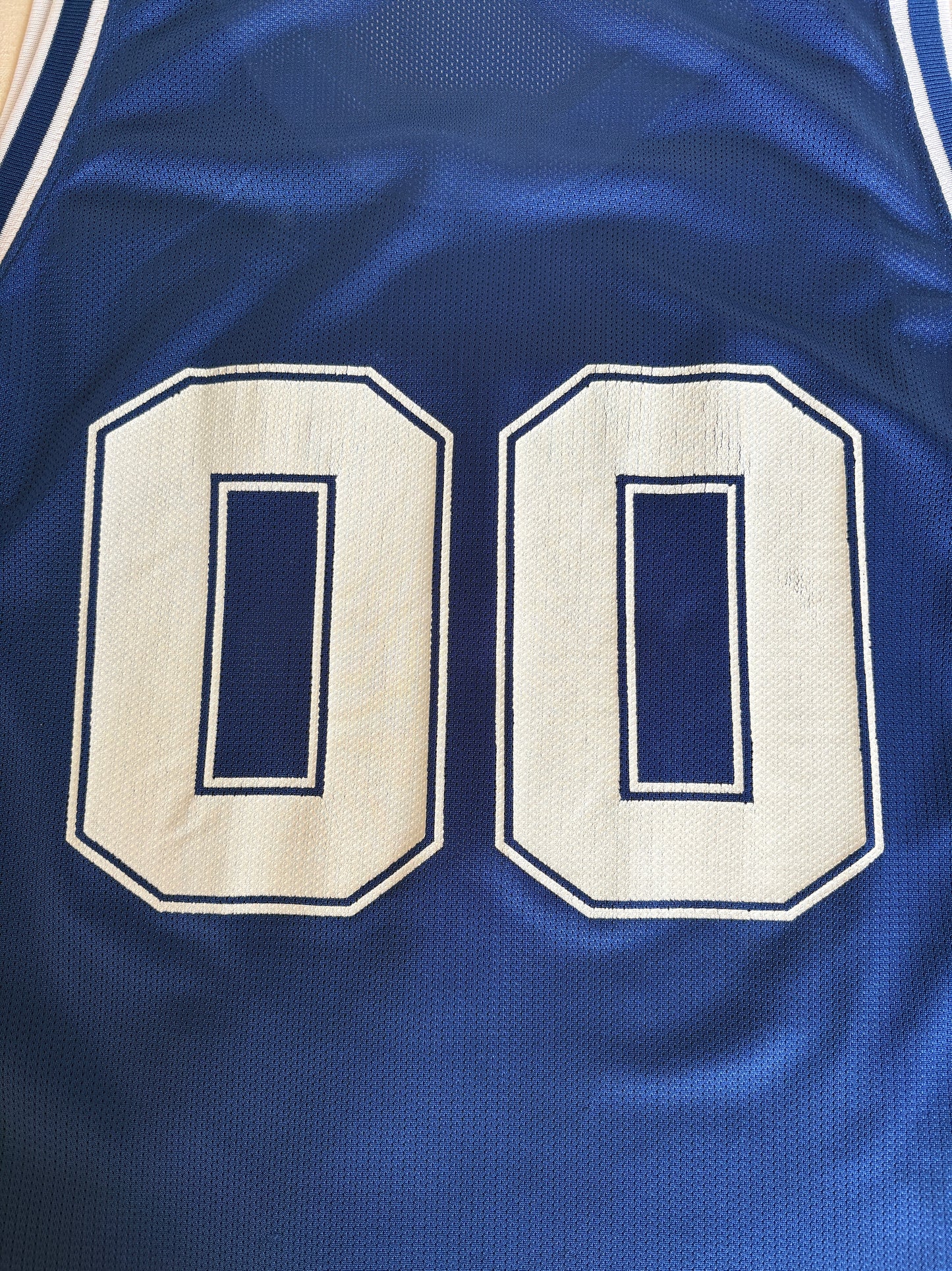 Champion Kentucky Wildcats #00 Jersey Size 48 Blue White Mesh 90s NCAA Made in USA