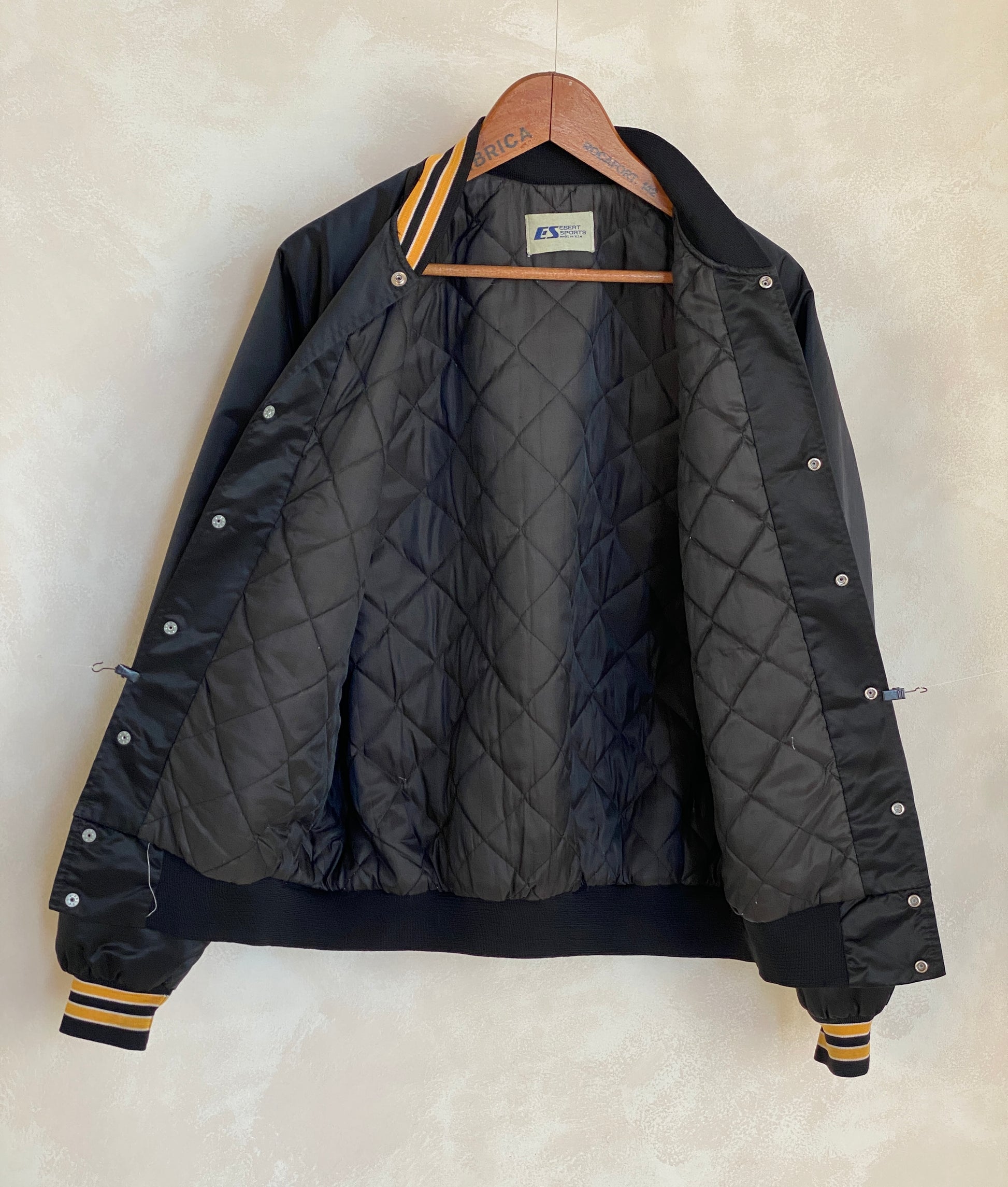 Large . Vintage Tech Satin jacket Made in USA - USA Vintage Bcn