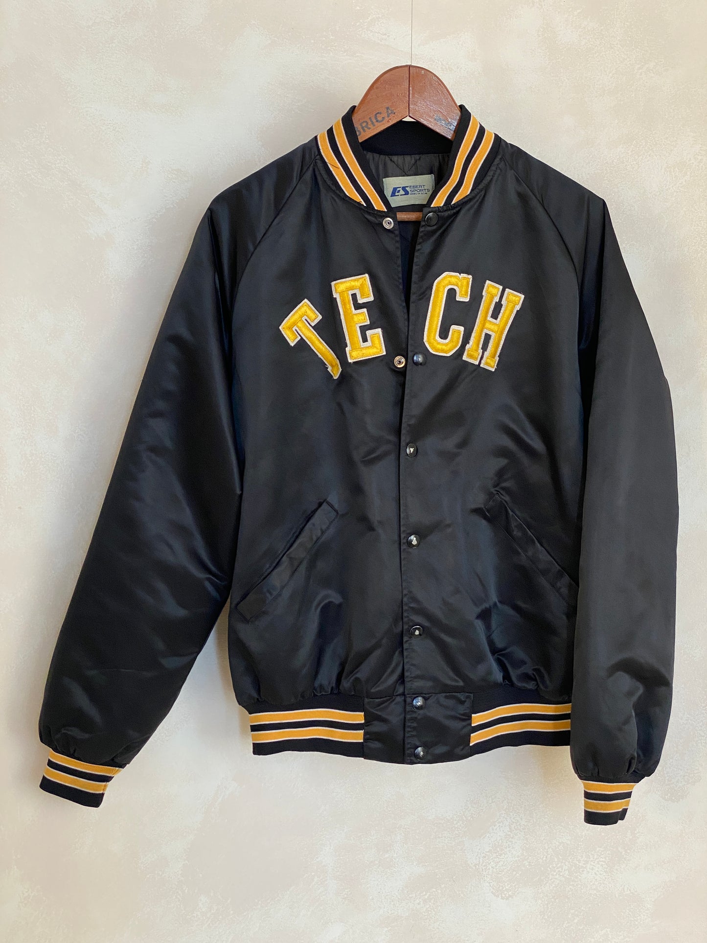 Large . Vintage Tech Satin jacket Made in USA - USA Vintage Bcn