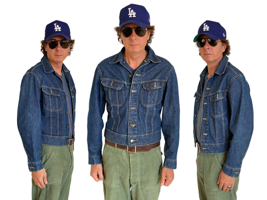 Size 40US / 50EU Vintage 60s Sanforized Union Made Lee 101 J Jacket Made in USA - USA Vintage Bcn