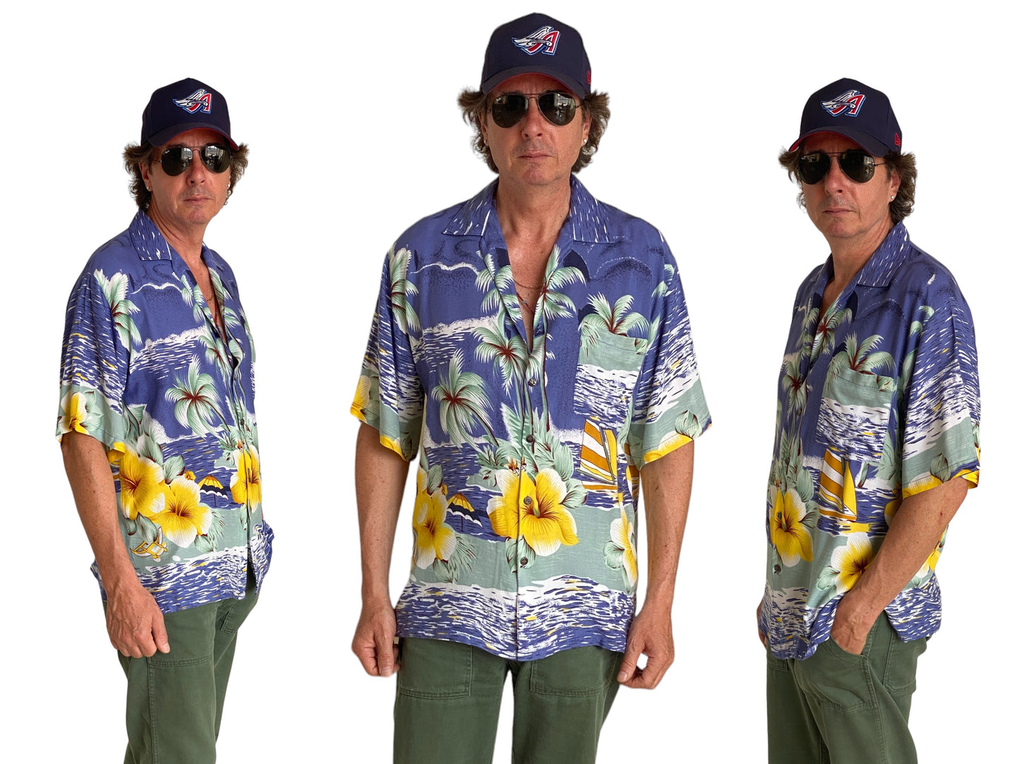 Size Large. Vintage 90s Hawaiian shirt - USA Vintage Bcn