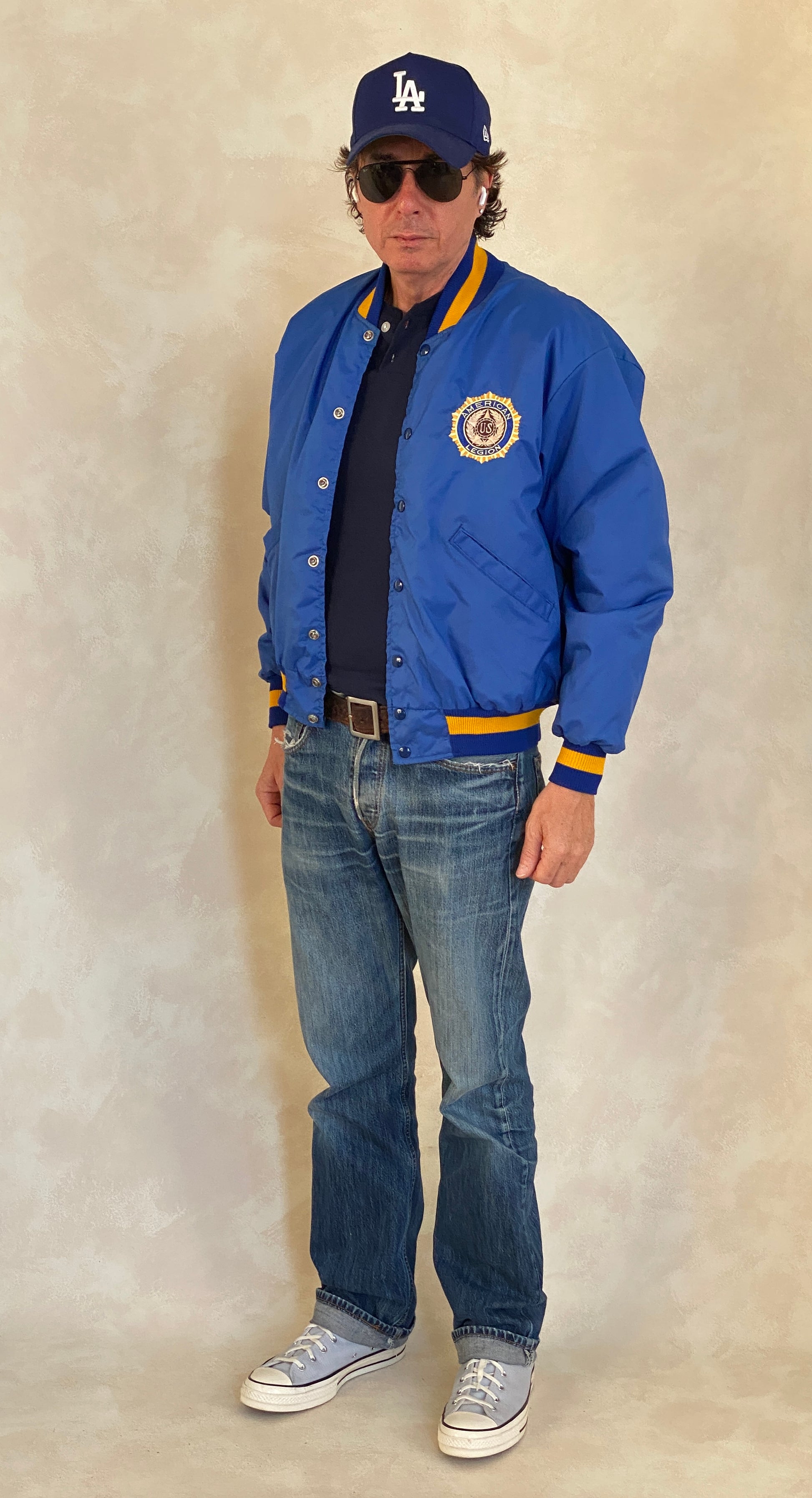 Size Med . Vintage Delong American Legion jacket Made in USA - USA Vintage Bcn