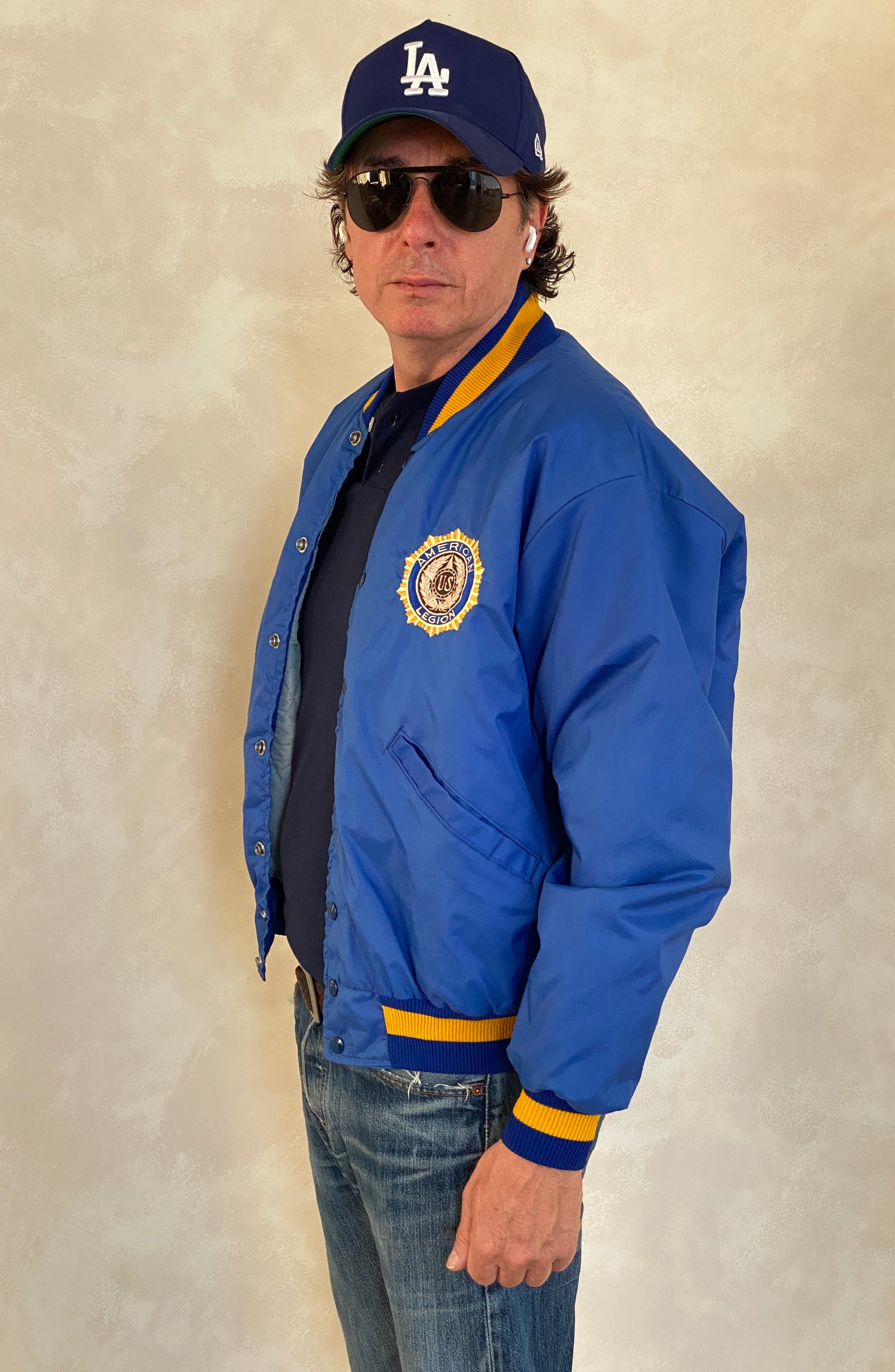 Size Med . Vintage Delong American Legion jacket Made in USA - USA Vintage Bcn