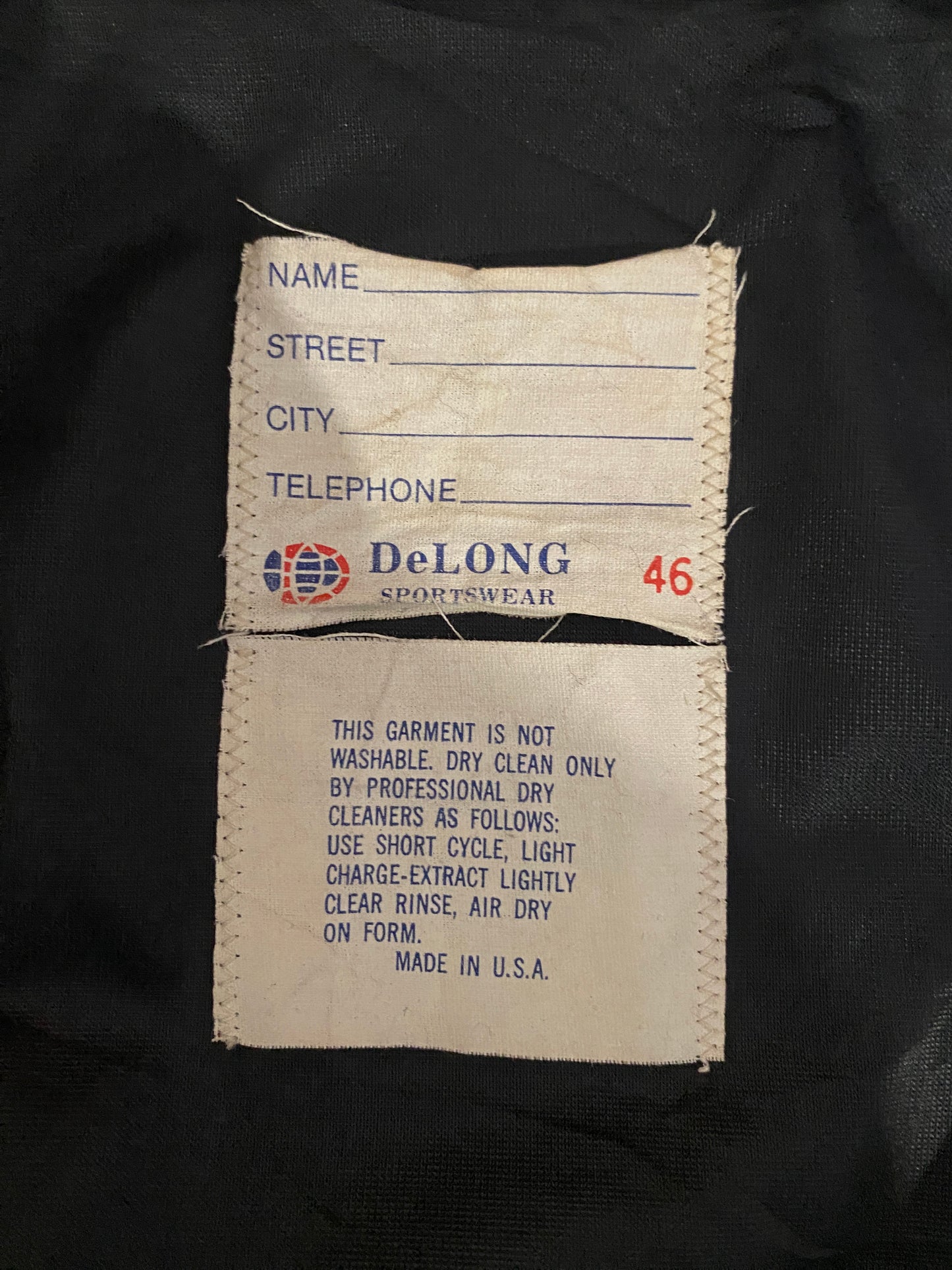 Vintage Teamster Varsity Leather Sleeve Jacket - Size 44USA (54 EU) | Made in USA-AJ357 Studio
