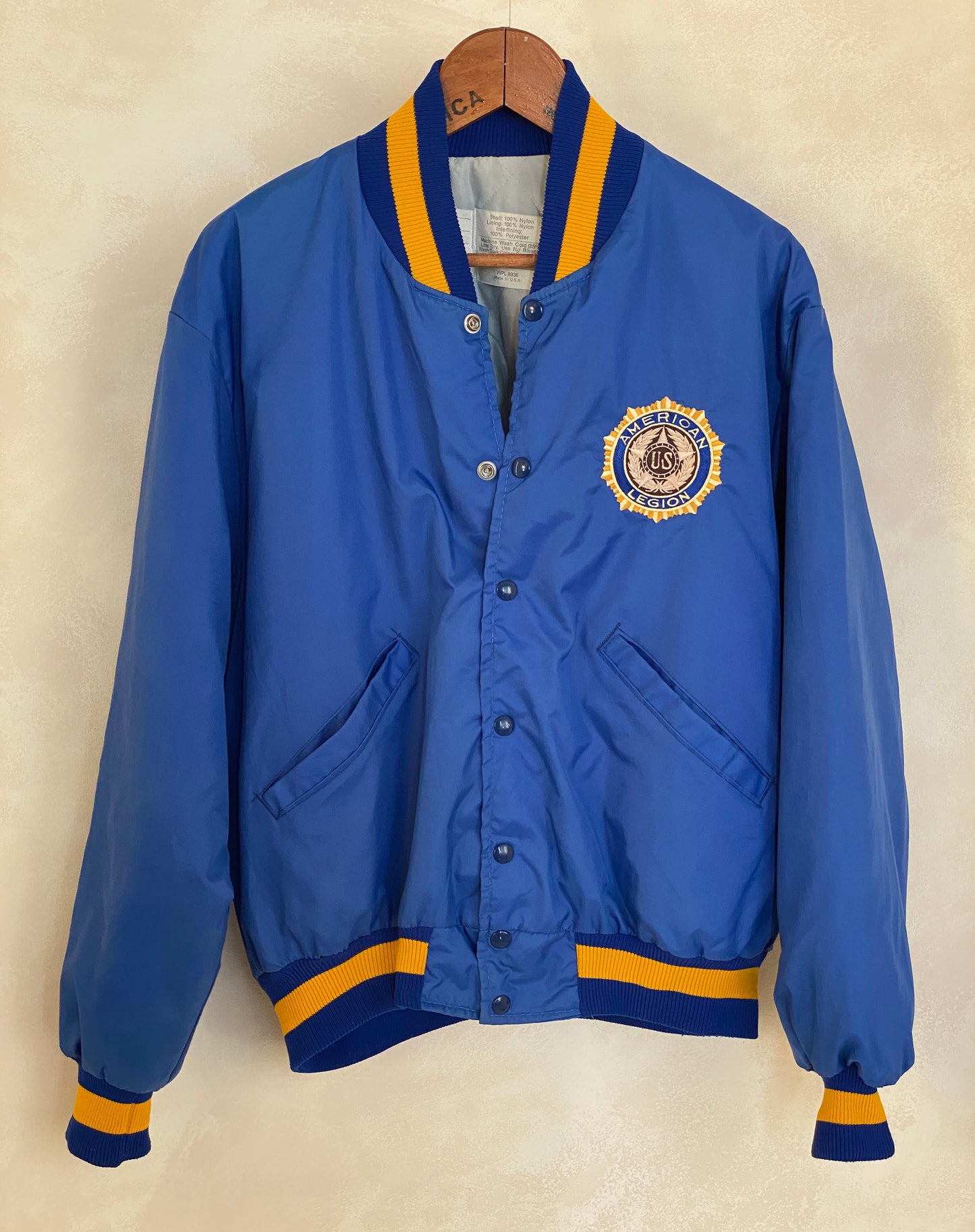 Size Med . Vintage Delong American Legion jacket Made in USA - USA Vintage Bcn