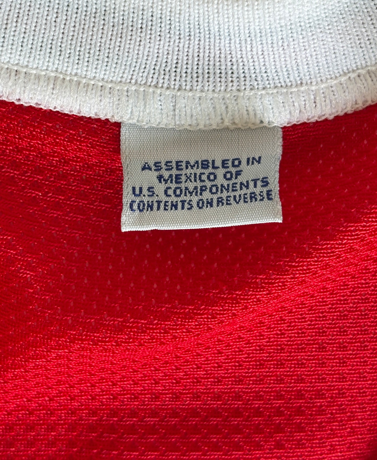 Champion Chicago Bulls Michael Jordan #23 Jersey Size 48 Red Mesh 90s NBA Road Jersey