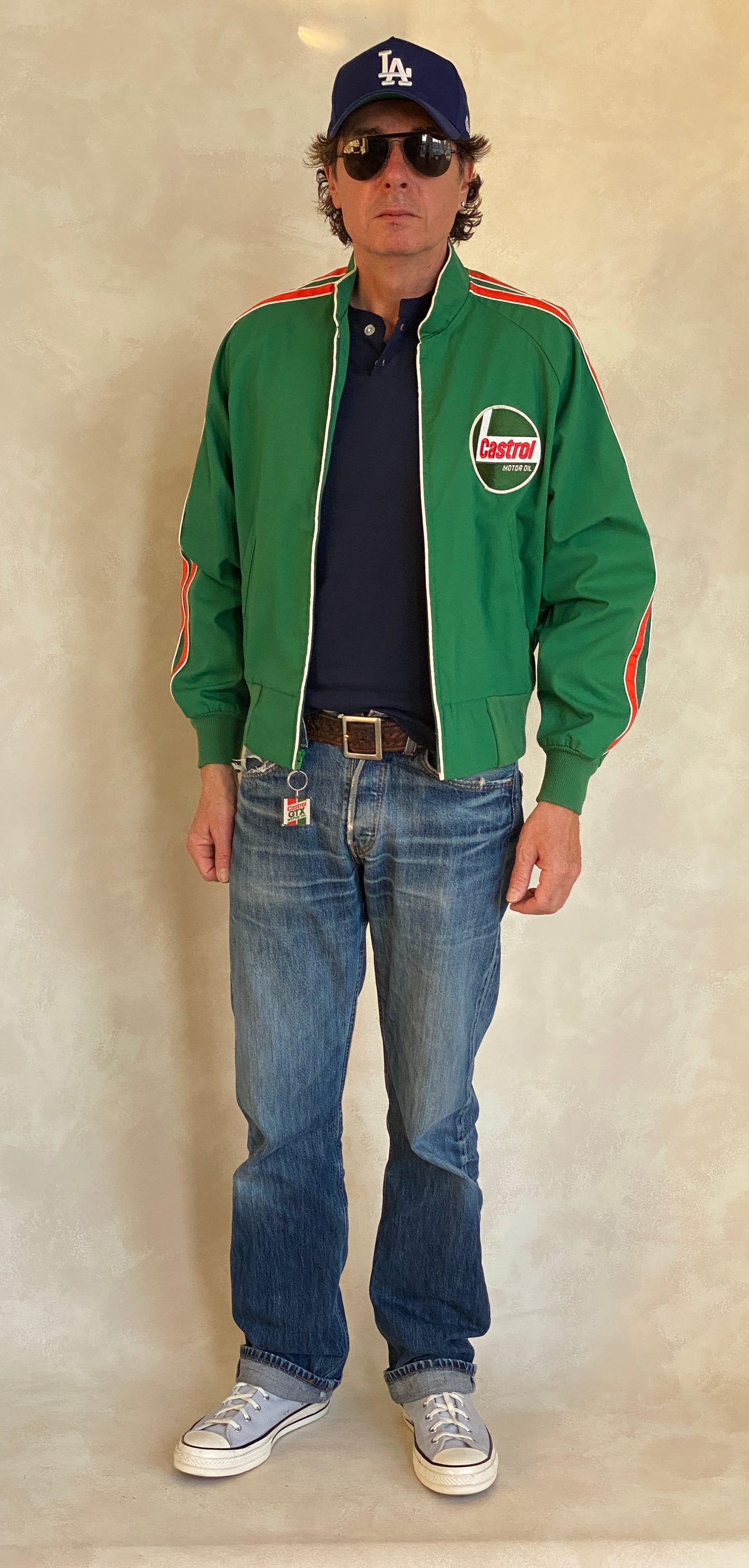 Size Large. Vintage Castrol racing jacket Made in USA - USA Vintage Bcn