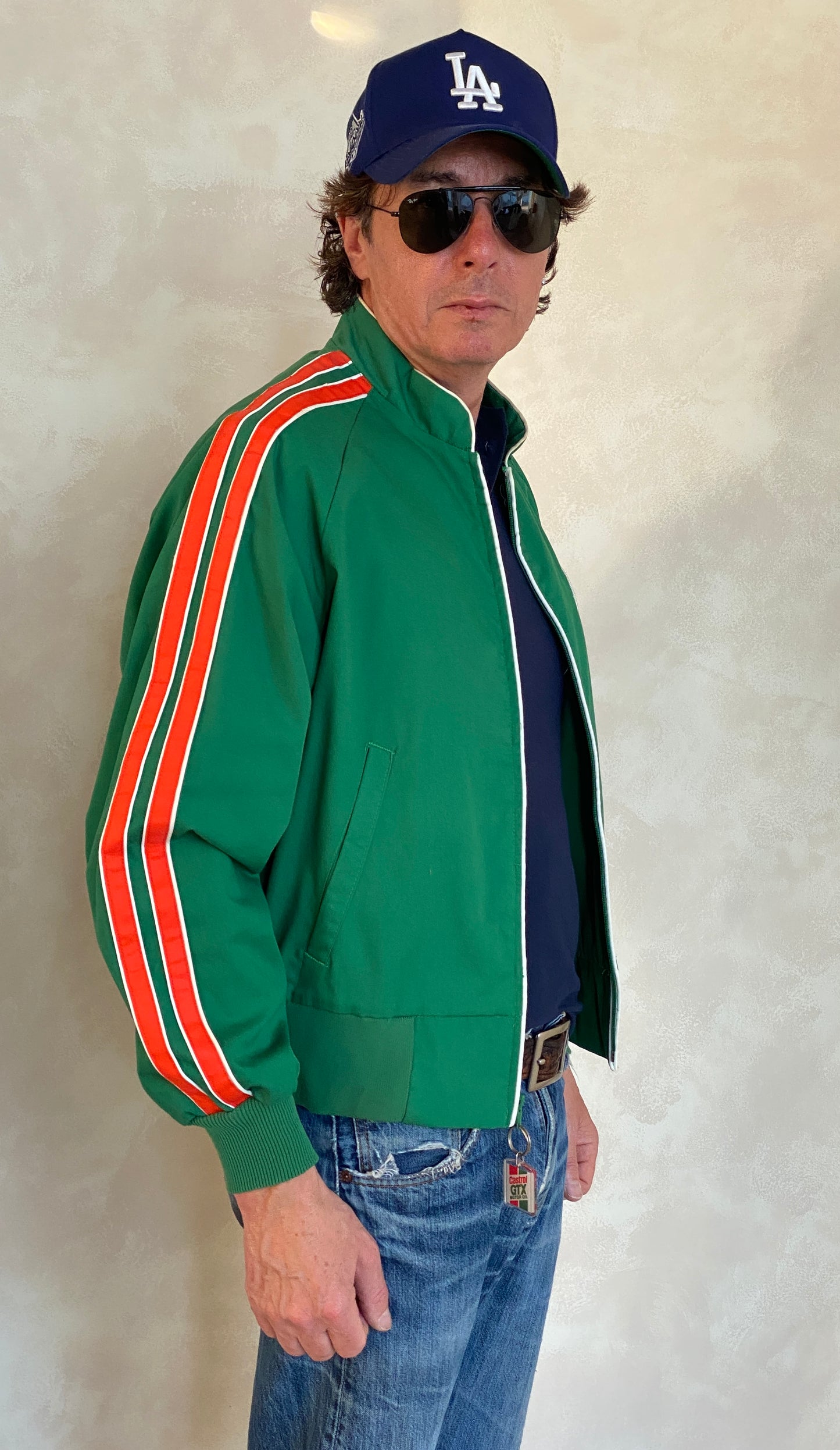 Size Large. Vintage Castrol racing jacket Made in USA - USA Vintage Bcn