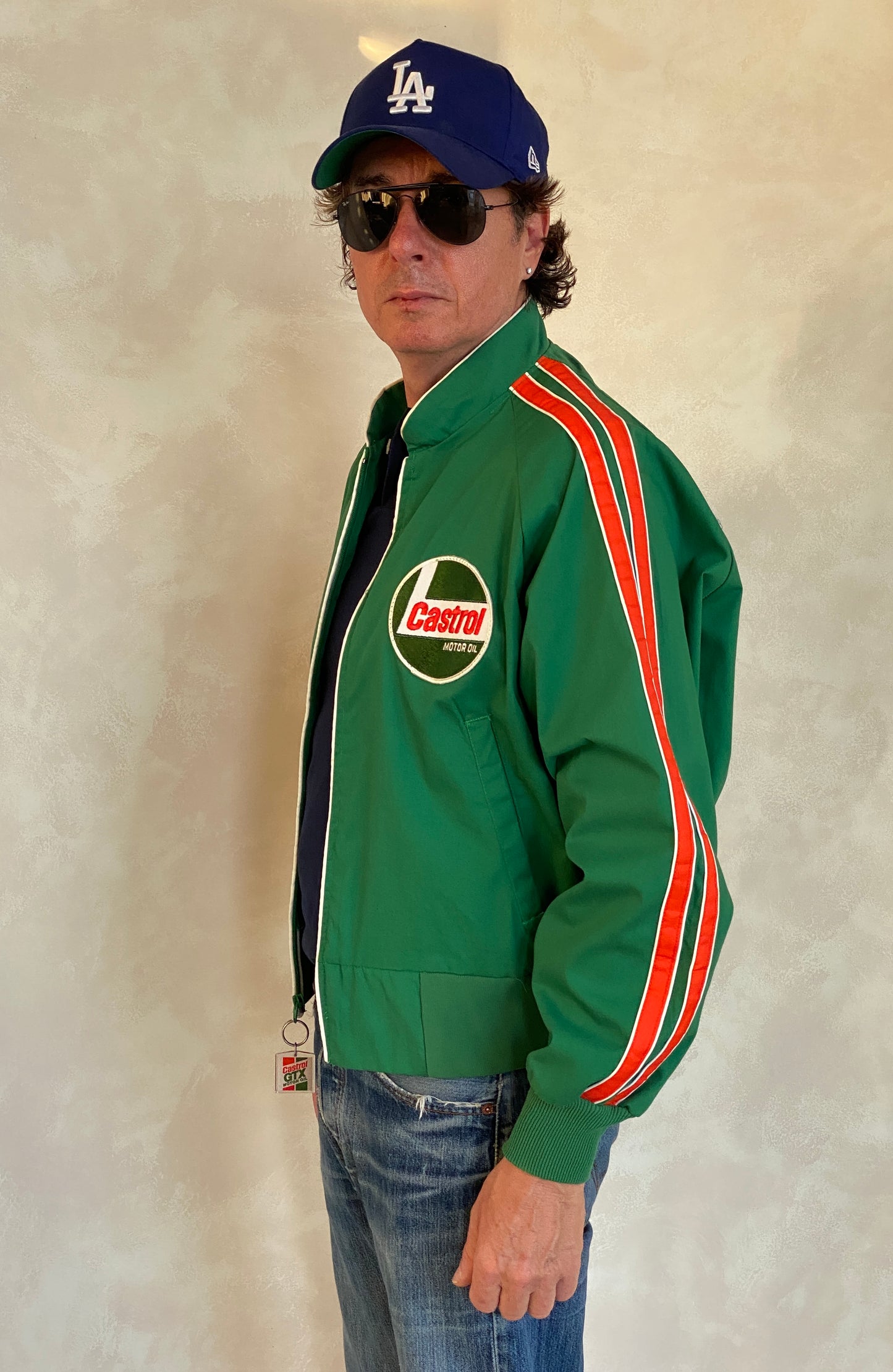 Size Large. Vintage Castrol racing jacket Made in USA - USA Vintage Bcn