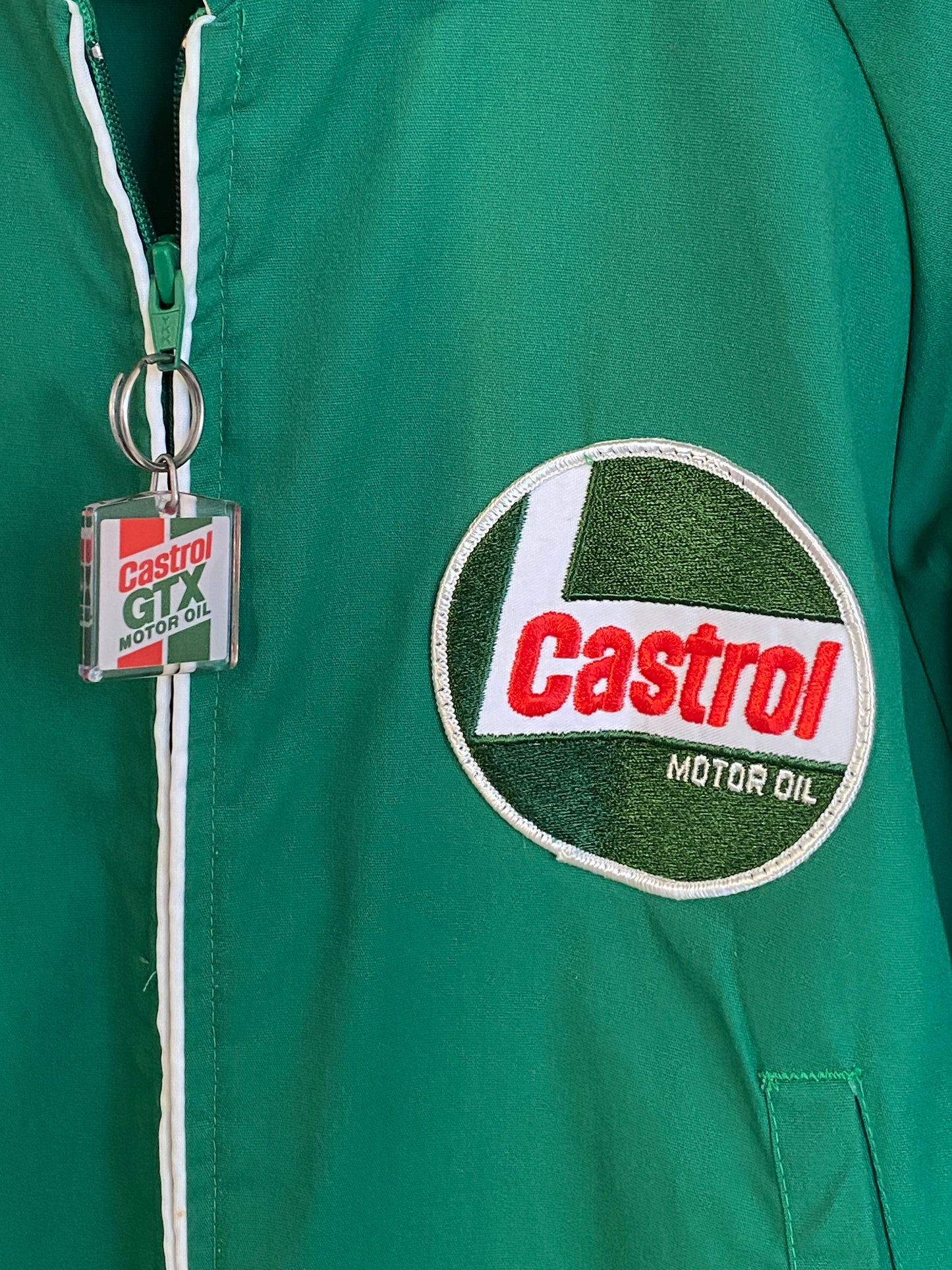 Size Large. Vintage Castrol racing jacket Made in USA - USA Vintage Bcn