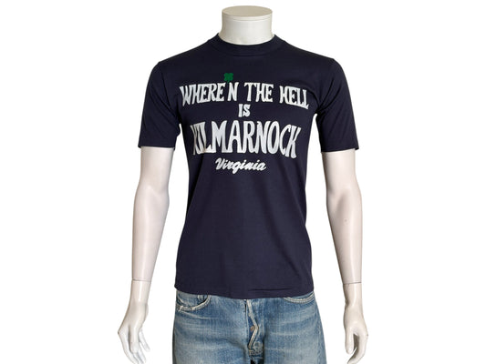 Vintage Kilmarnock Virginia tee – small town mystery with bold retro attitude. Med - USA Vintage Bcn