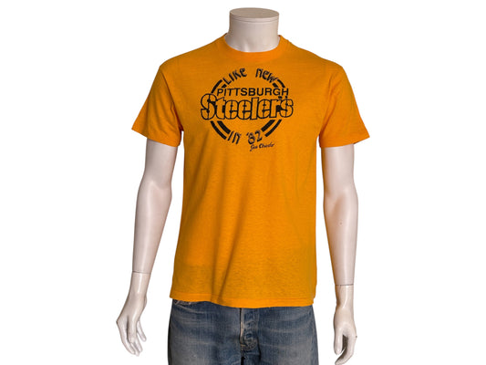 Vintage 1982 Pittsburgh Steelers t-shirt made in USA with classic team logo, size large
