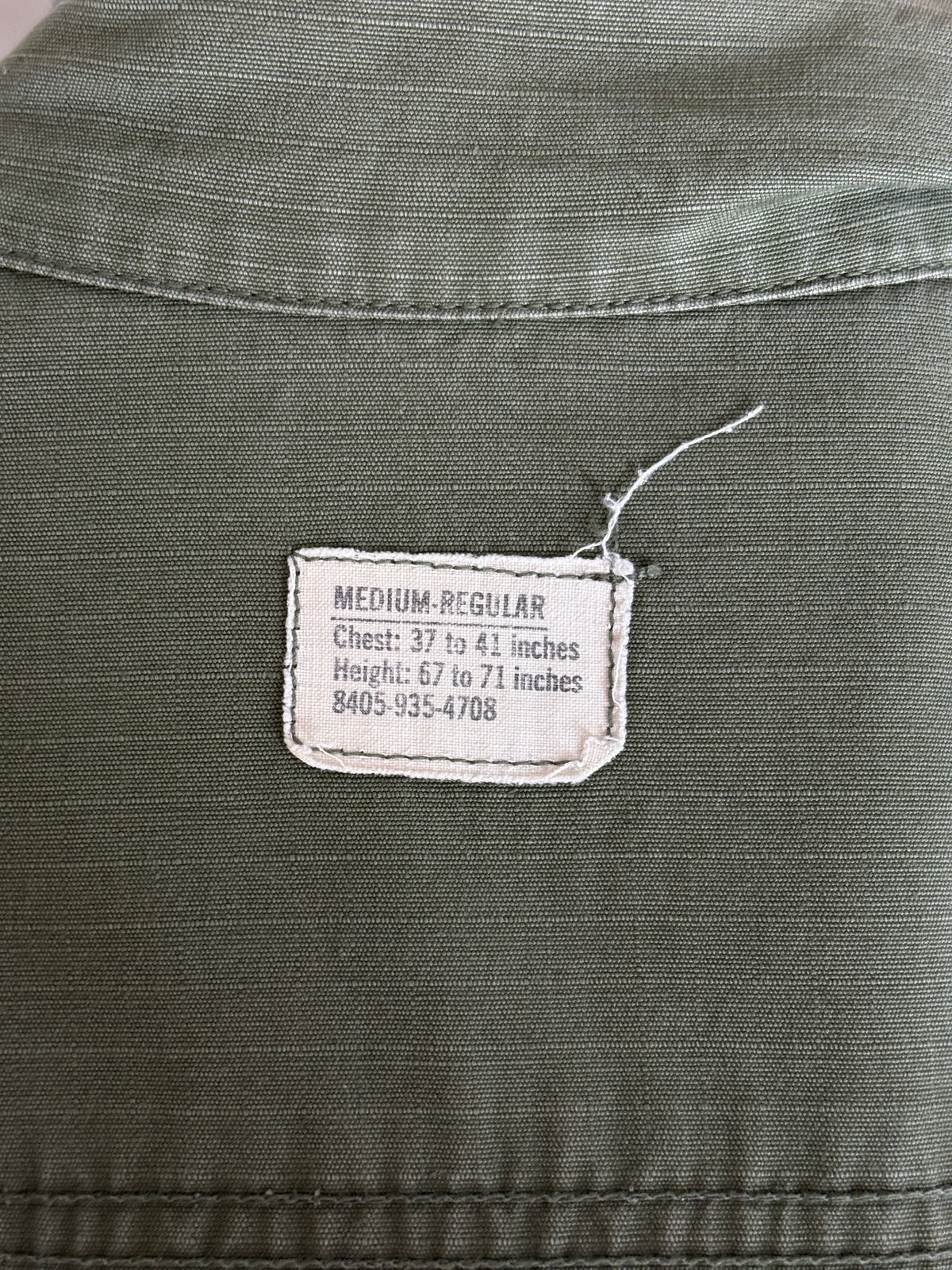 Med Reg. Authentic 1970 US Army Vintage Vietnam jungle jacket.-AJ357 Studio