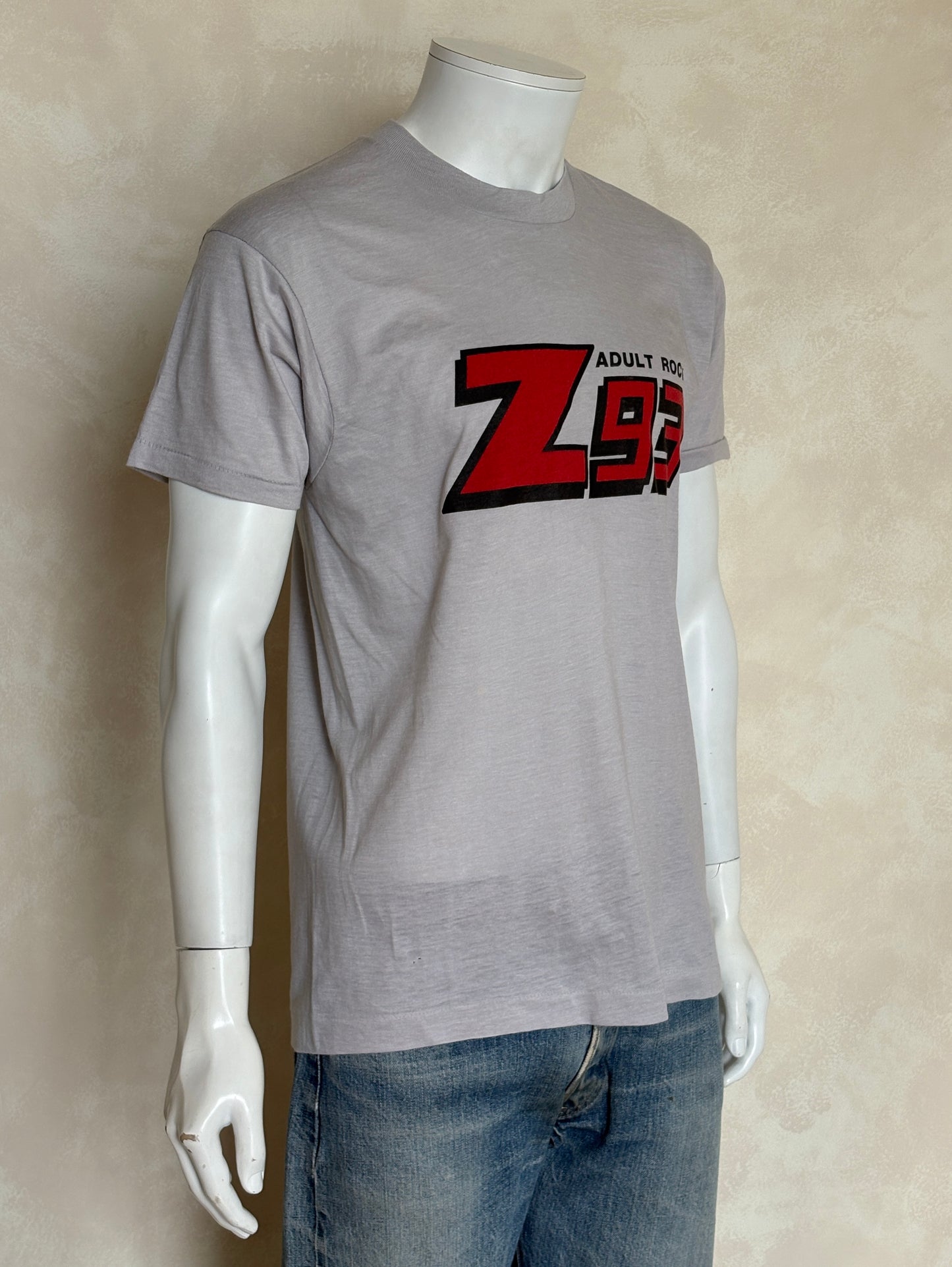 Vintage 1980s Z93 Adult Rock radio promo t-shirt made in USA, classic music tee