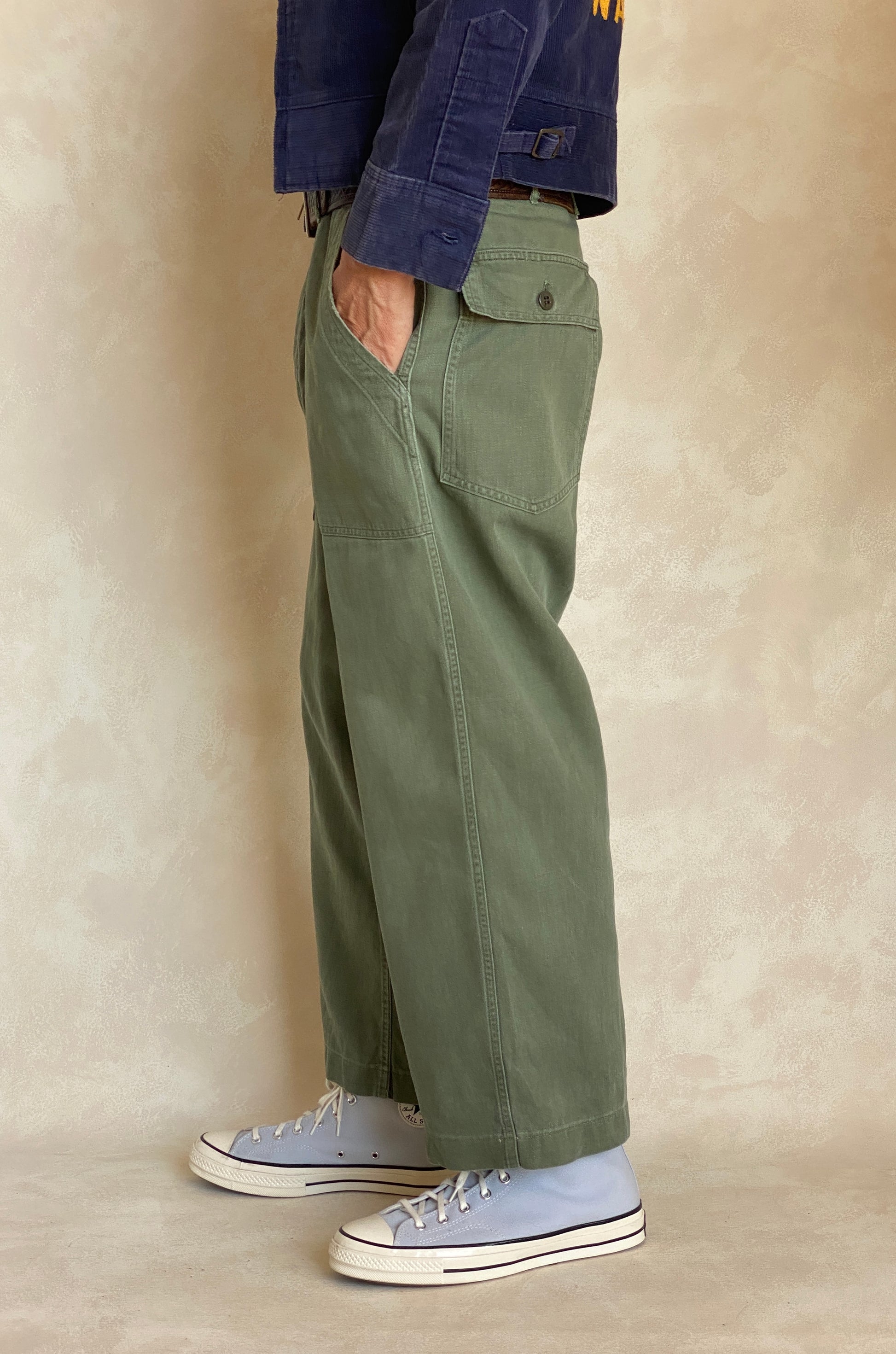 36X25. 60s Authentic US Army Vietnam war era OG-107 fatigue pants - USA Vintage Bcn