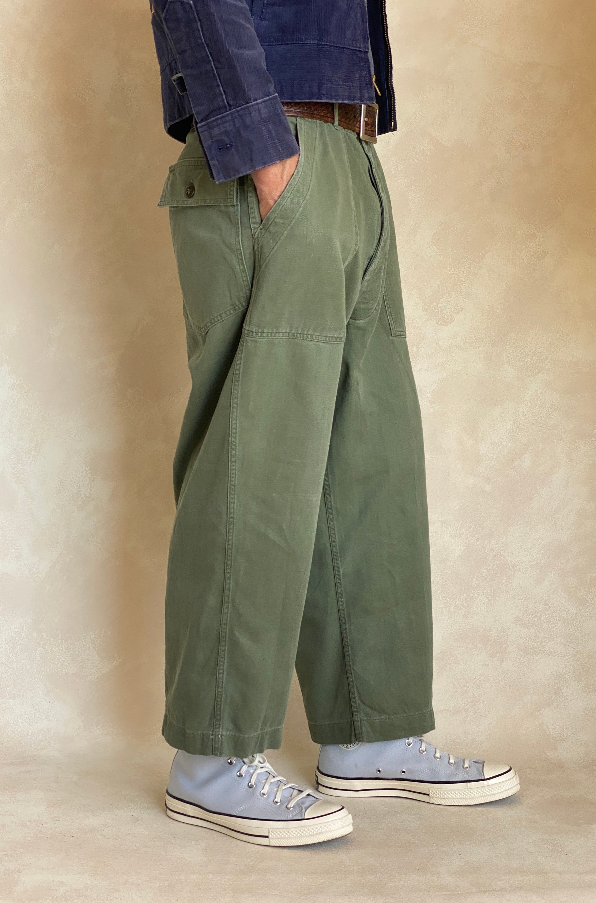 36X25. 60s Authentic US Army Vietnam war era OG-107 fatigue pants - USA Vintage Bcn