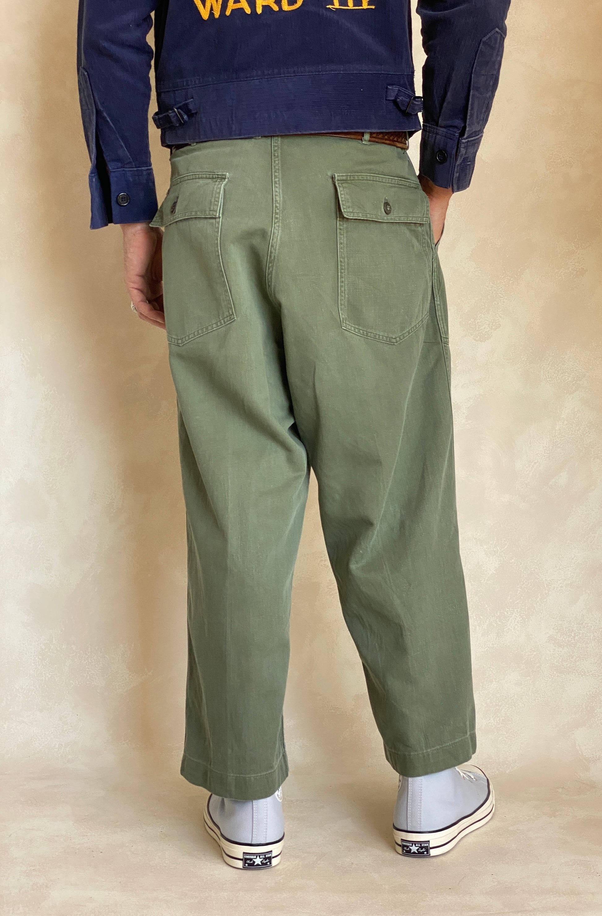 36X25. 60s Authentic US Army Vietnam war era OG-107 fatigue pants - USA Vintage Bcn