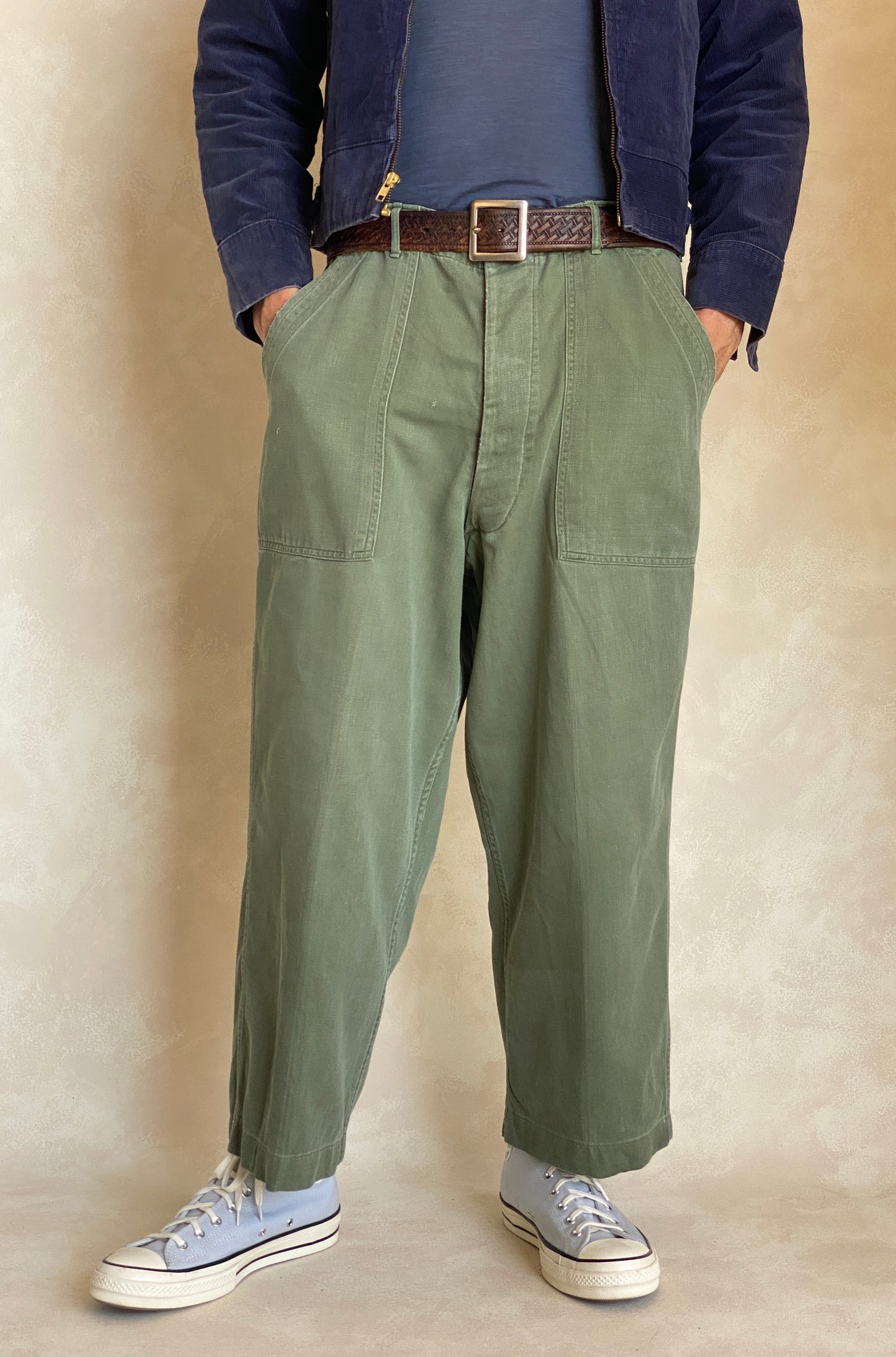 36X25. 60s Authentic US Army Vietnam war era OG-107 fatigue pants - USA Vintage Bcn
