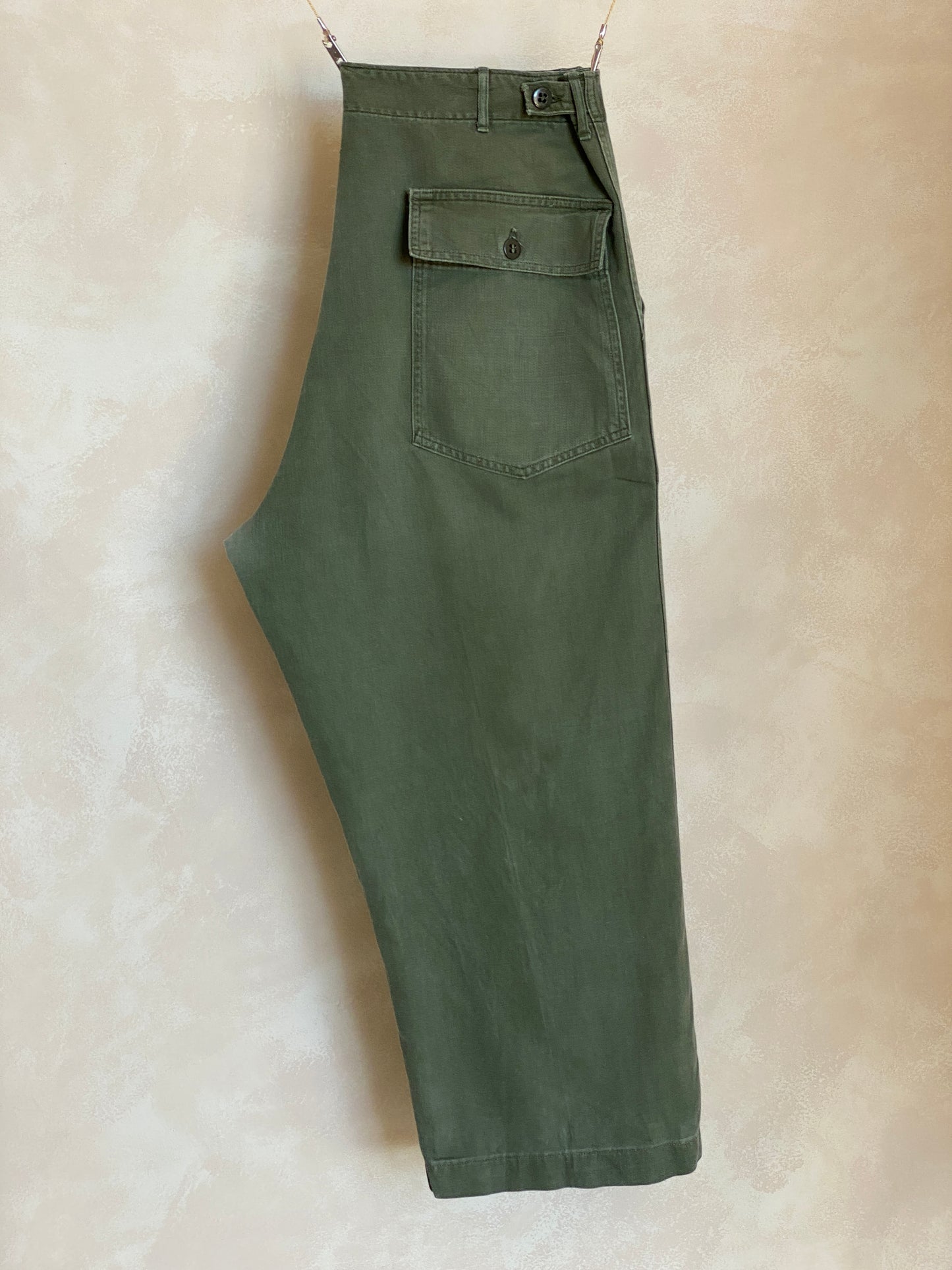 36X25. 60s Authentic US Army Vietnam war era OG-107 fatigue pants - USA Vintage Bcn