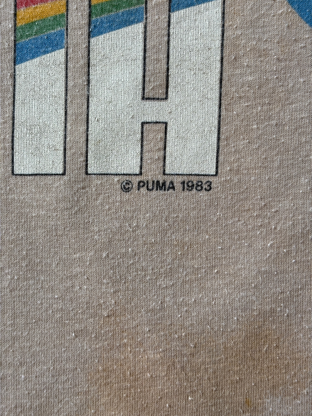 Vintage Single Stitch 1983 Puma T-Shirt – Size L – Made in USA – Classic Sportswear Graphic-AJ357 Studio
