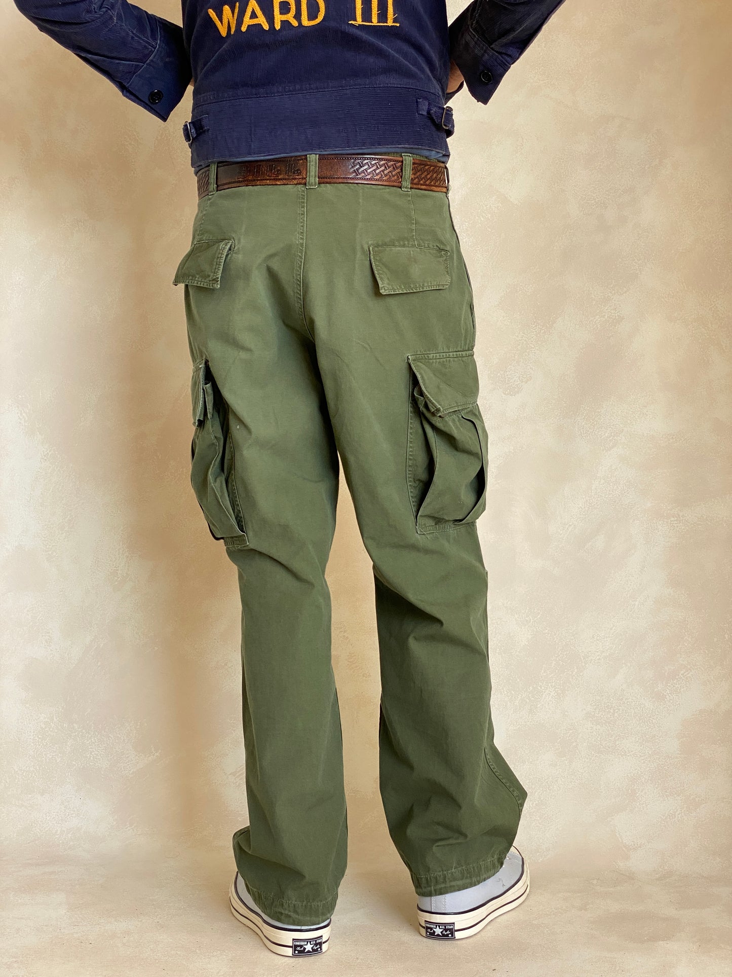 Med Reg. 1967 Authentic poplin US Army Vietnam war era OG-107 jungle pants - USA Vintage Bcn