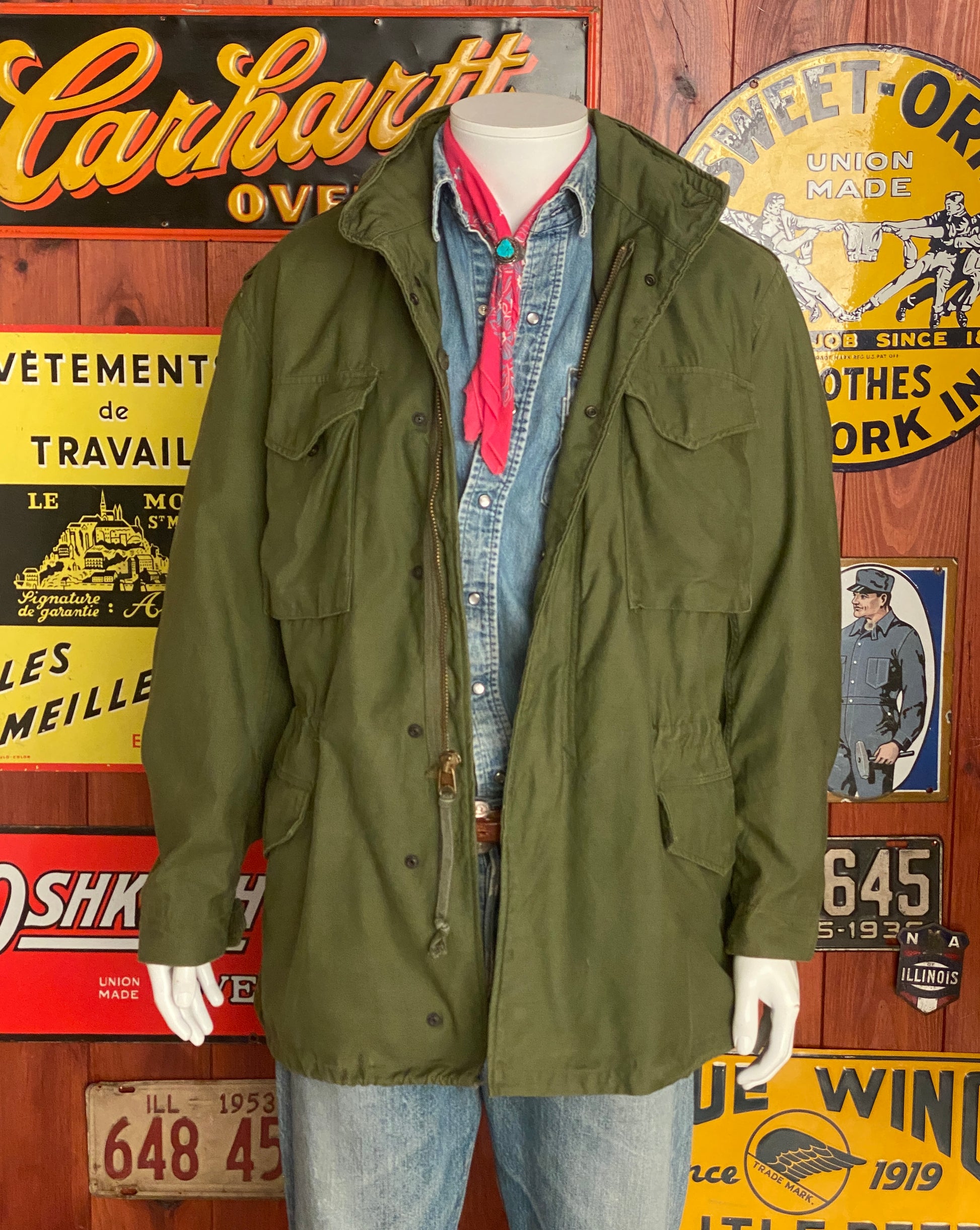 vintage military jacket, m65 field jacket, us army 1980, olive drab jacket, military surplus, vintage outerwear