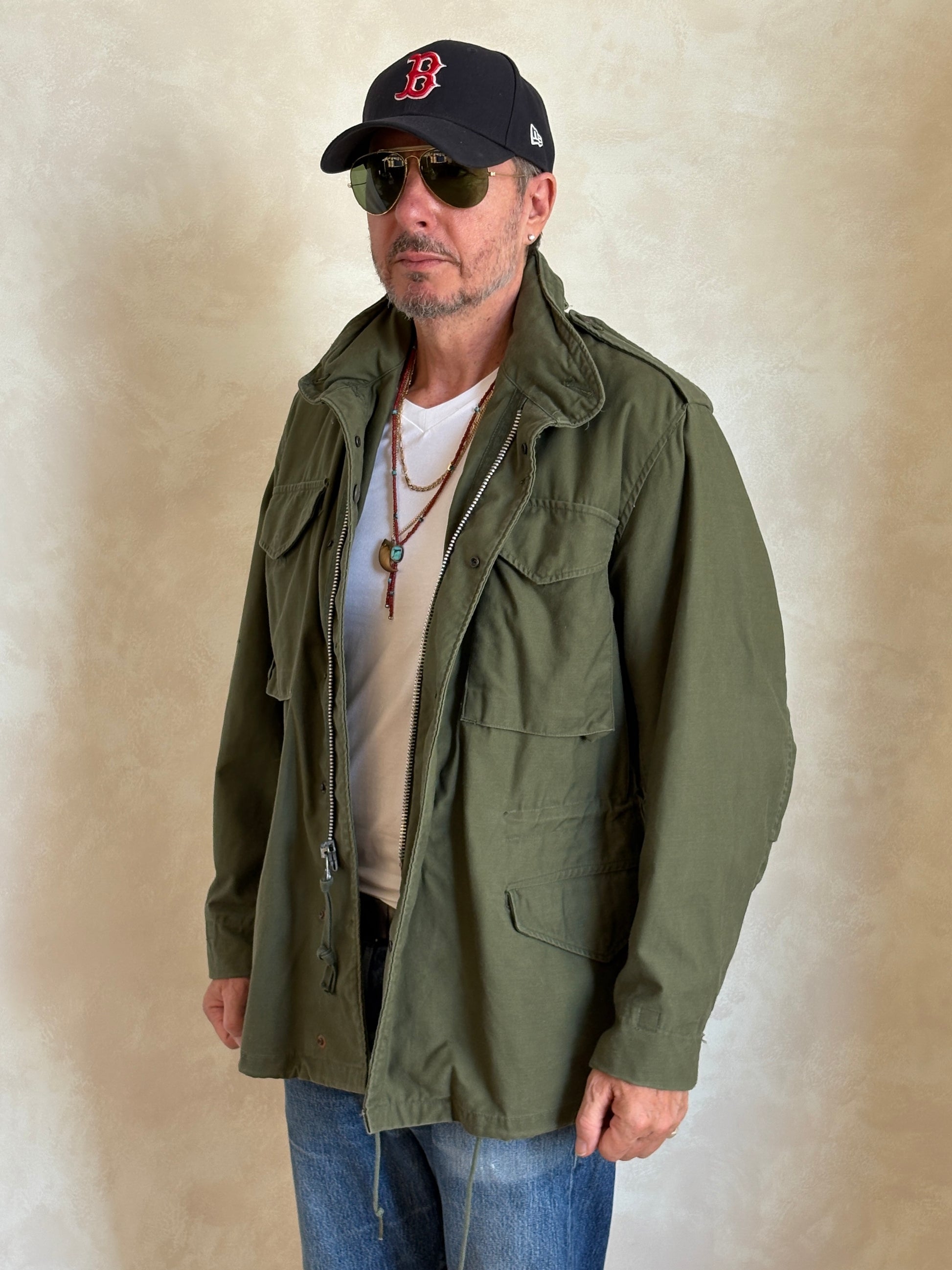 Med Reg. Authentic Alpha Industries 1969 US Army M-65 Field Jacket – OG-107 – Vintage Military Issue - USA Vintage Bcn
