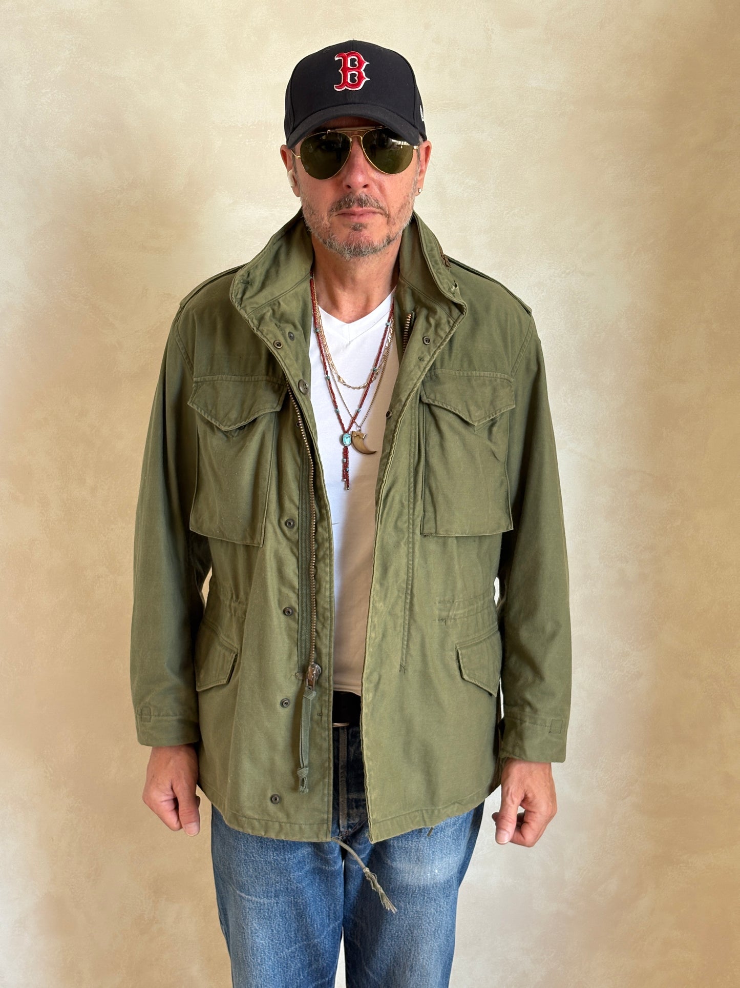 Small Reg. Authentic John Ownbey 1974 US Army M-65 Field Jacket – OG-107 – Vintage Military Issue - USA Vintage Bcn
