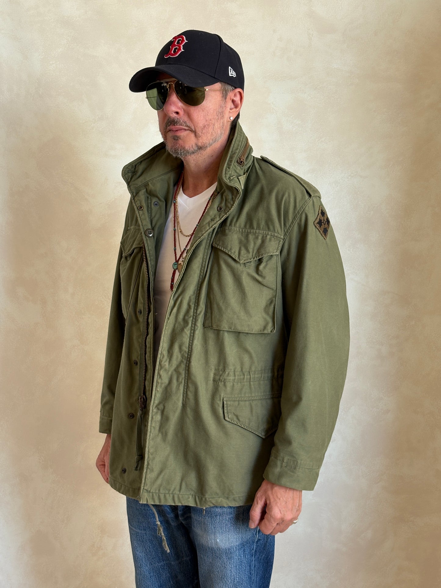 Small Reg. Authentic John Ownbey 1974 US Army M-65 Field Jacket – OG-107 – Vintage Military Issue - USA Vintage Bcn