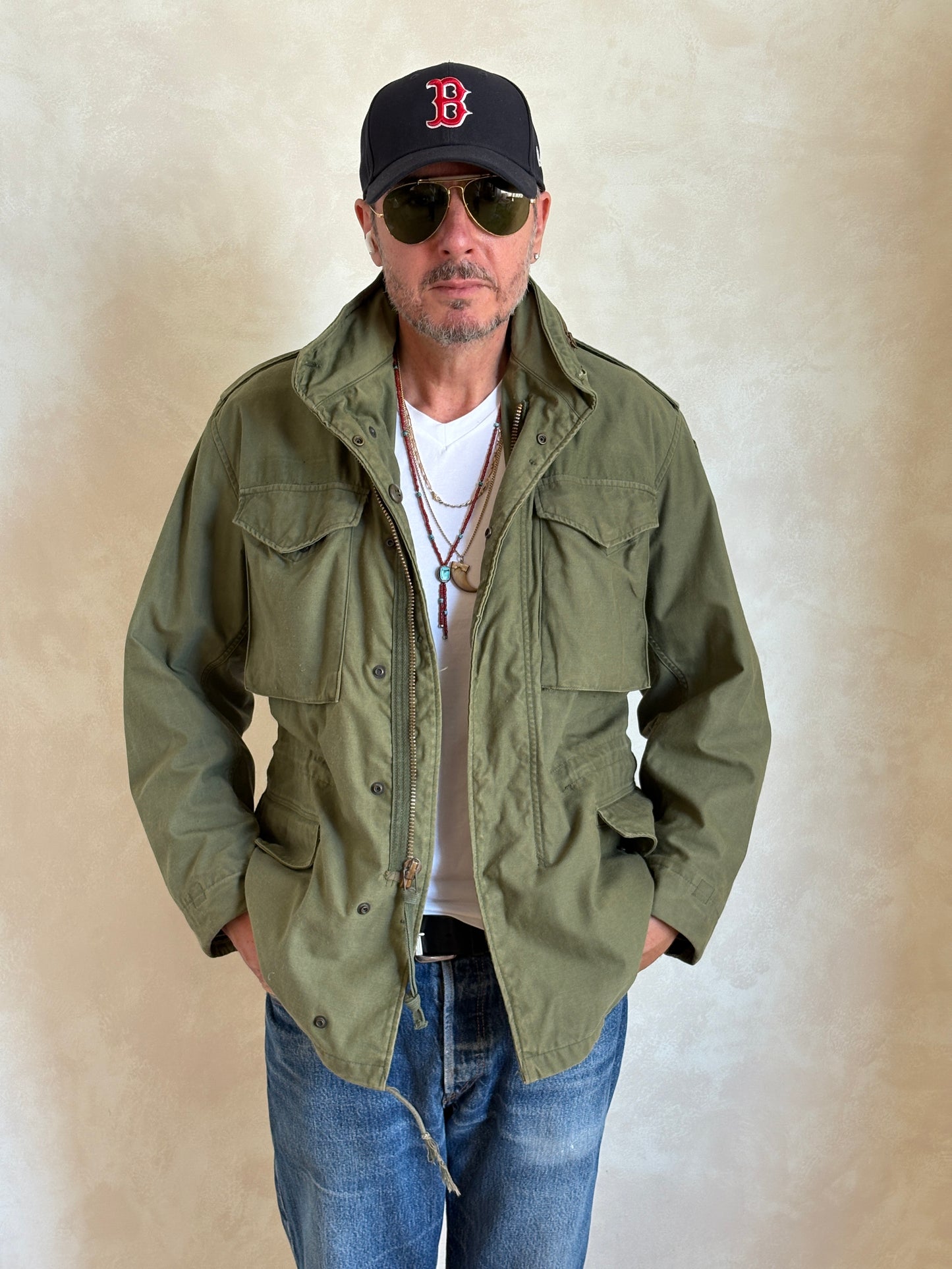 Small Reg. Authentic John Ownbey 1974 US Army M-65 Field Jacket – OG-107 – Vintage Military Issue - USA Vintage Bcn
