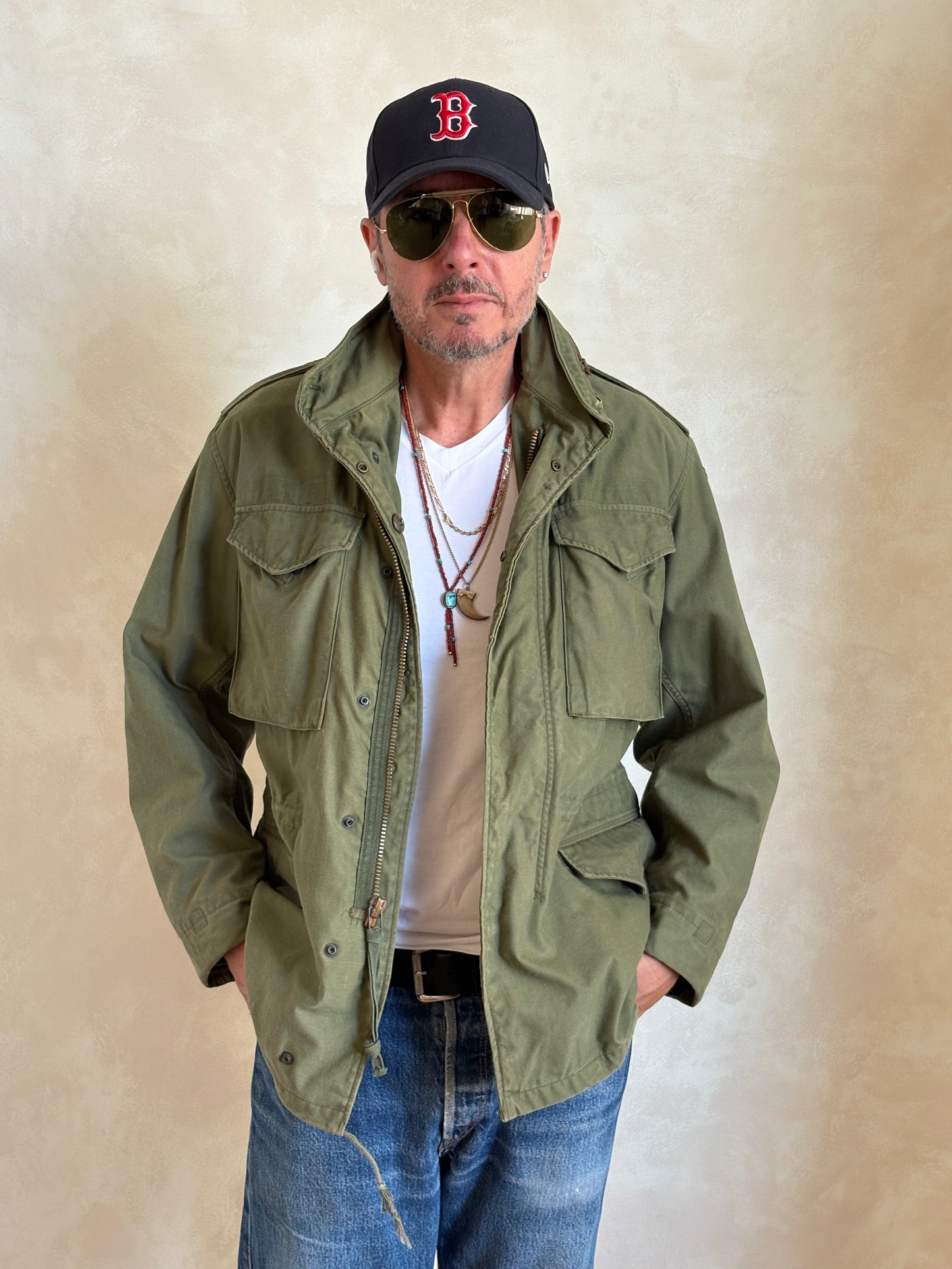 Small Reg. Authentic John Ownbey 1974 US Army M-65 Field Jacket – OG-107 – Vintage Military Issue - USA Vintage Bcn