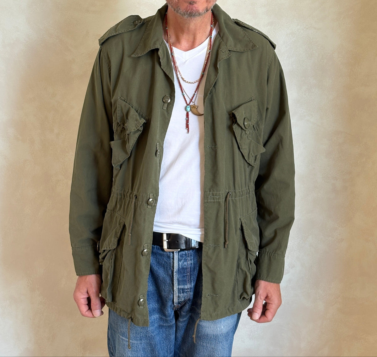 Original 90s Canadian Military Jungle Jacket | Vintage Army Combat Shirt | Size Medium | AJ357 Studio-AJ357 Studio