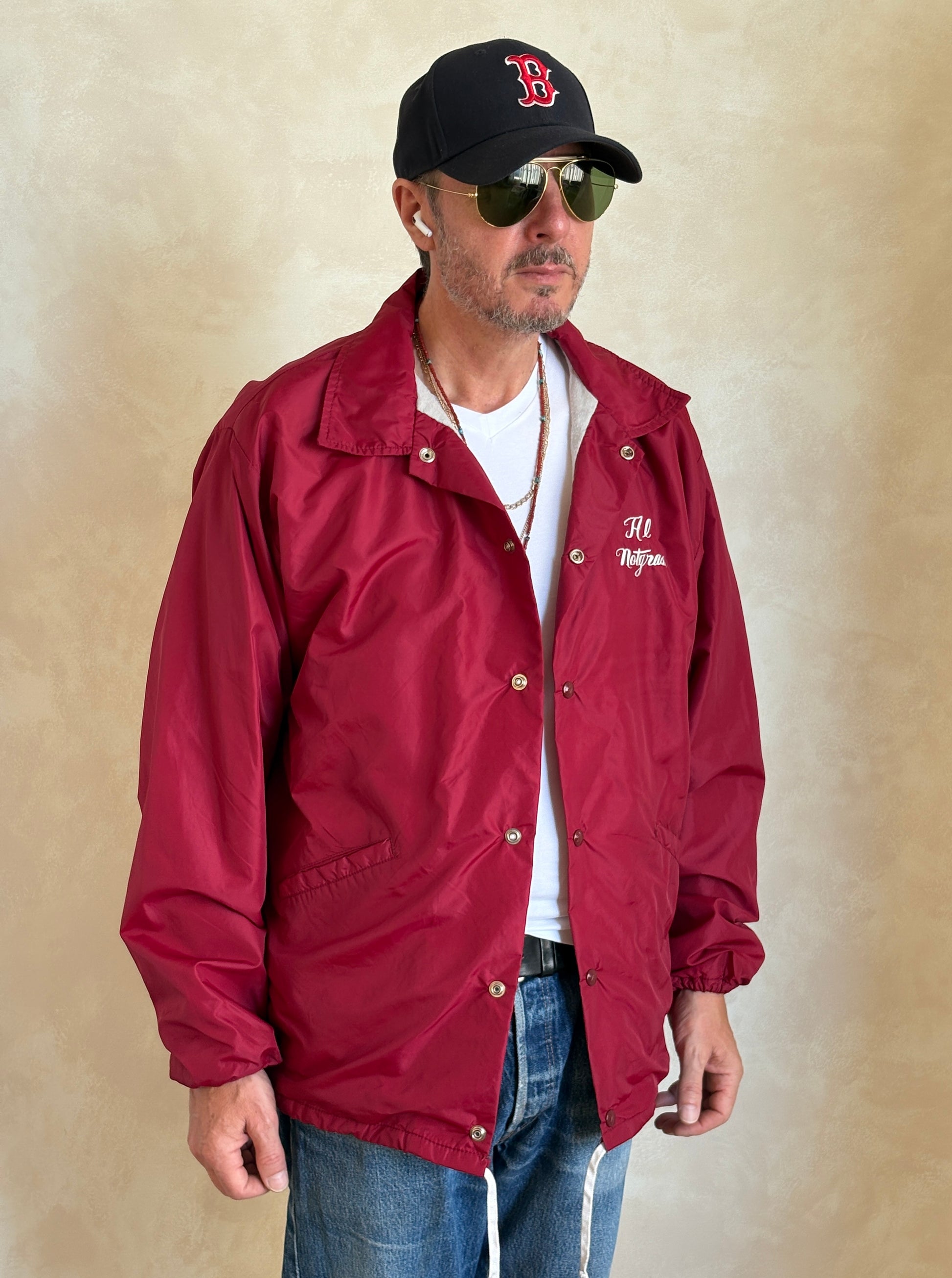 Size XL. Vintage 70s windbreaker made in USA - USA Vintage Bcn