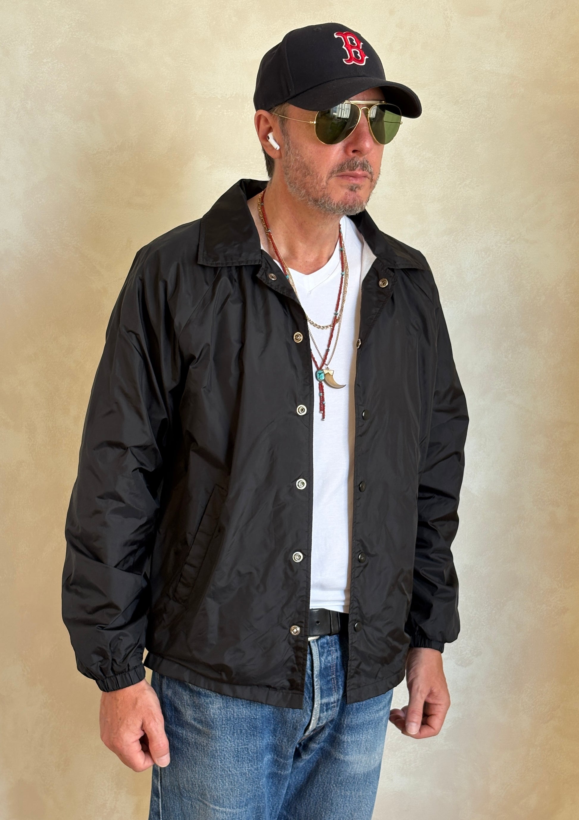 Size Med. Vintage printed windbreaker - USA Vintage Bcn