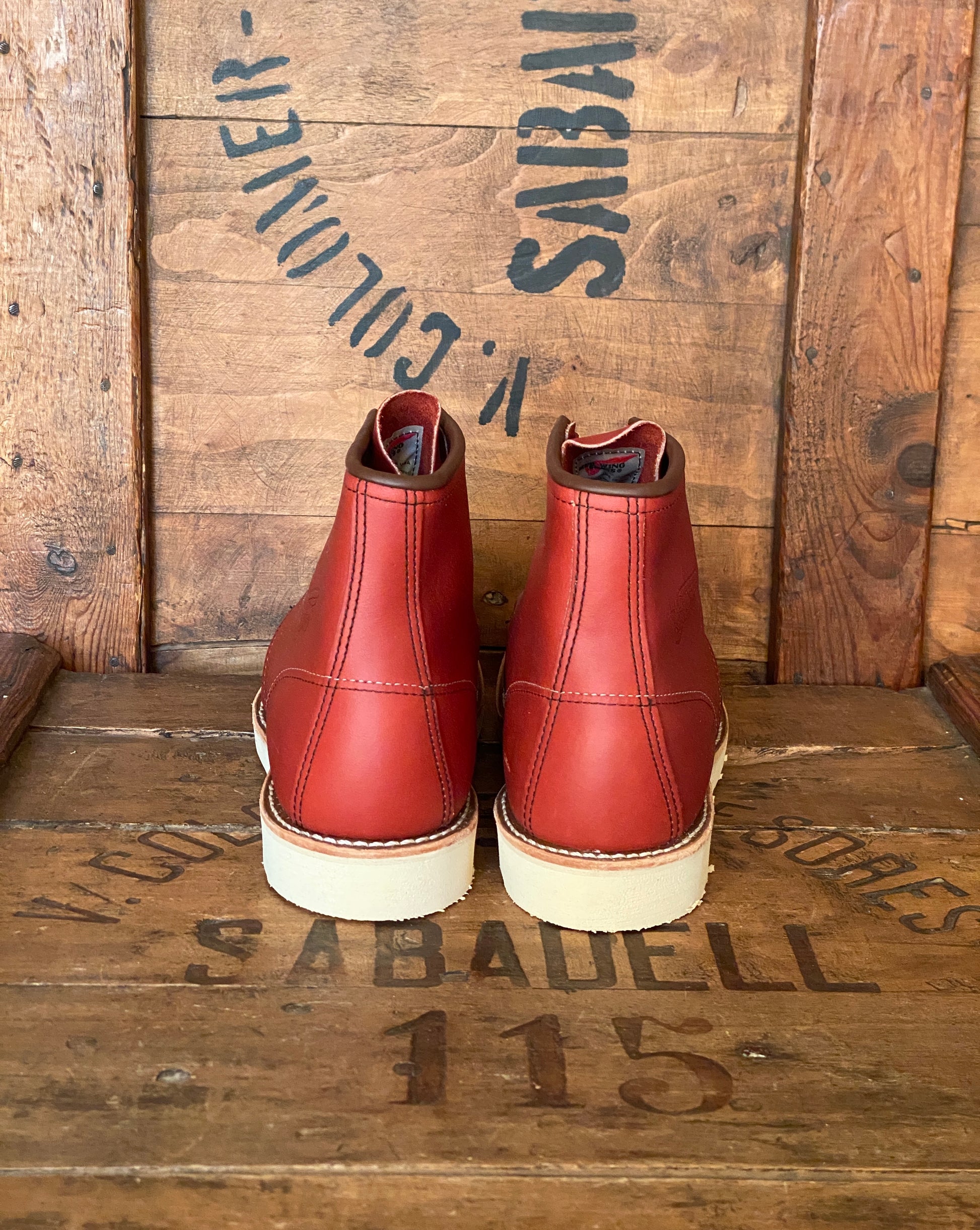 Red Wing 8131 Moc Toe Brown Boots - Size 9.5E (42.5 EU) | Made in USA (Second) | USA Vintage BCN