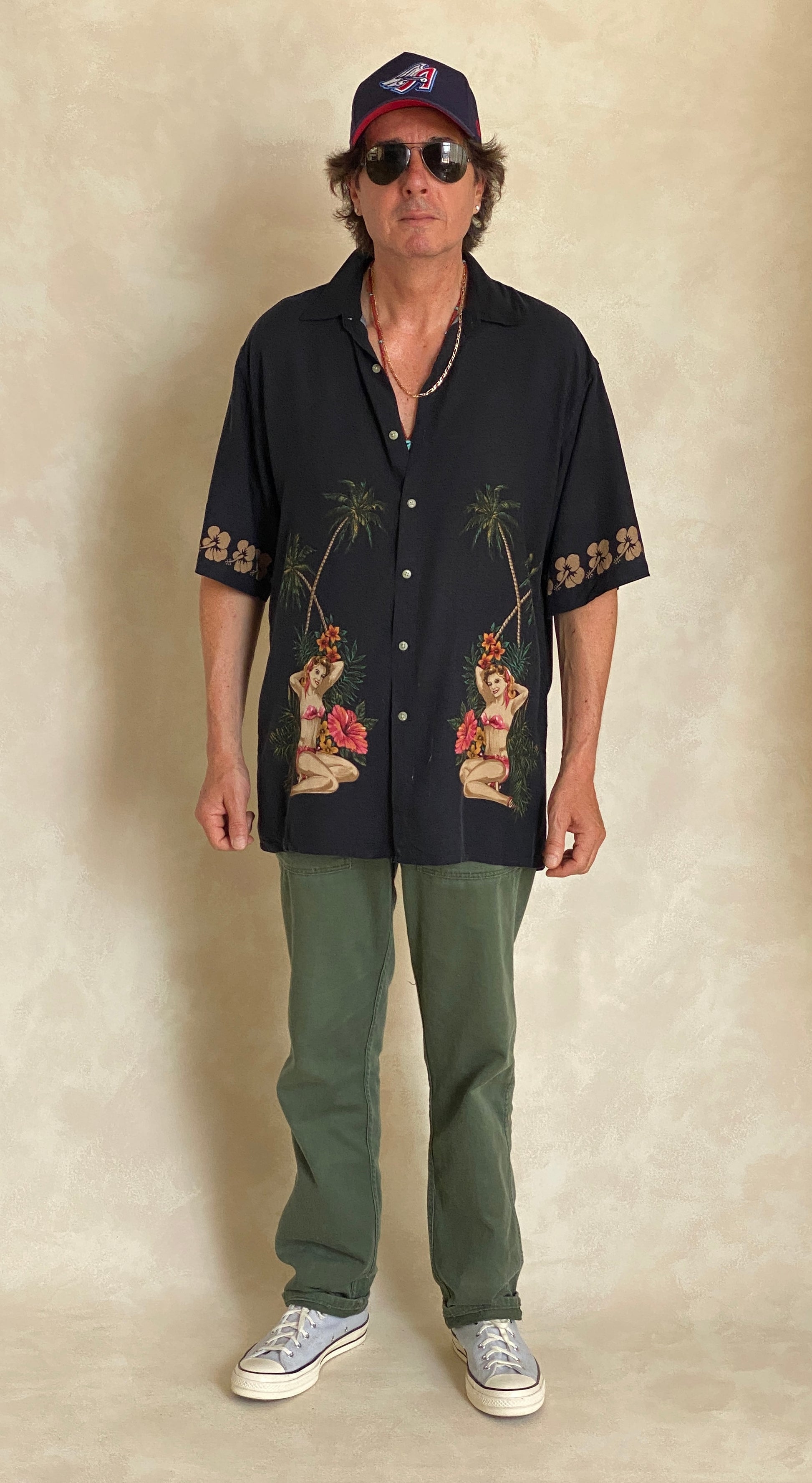 Size Large. Vintage 90s Hawaiian shirt - USA Vintage Bcn