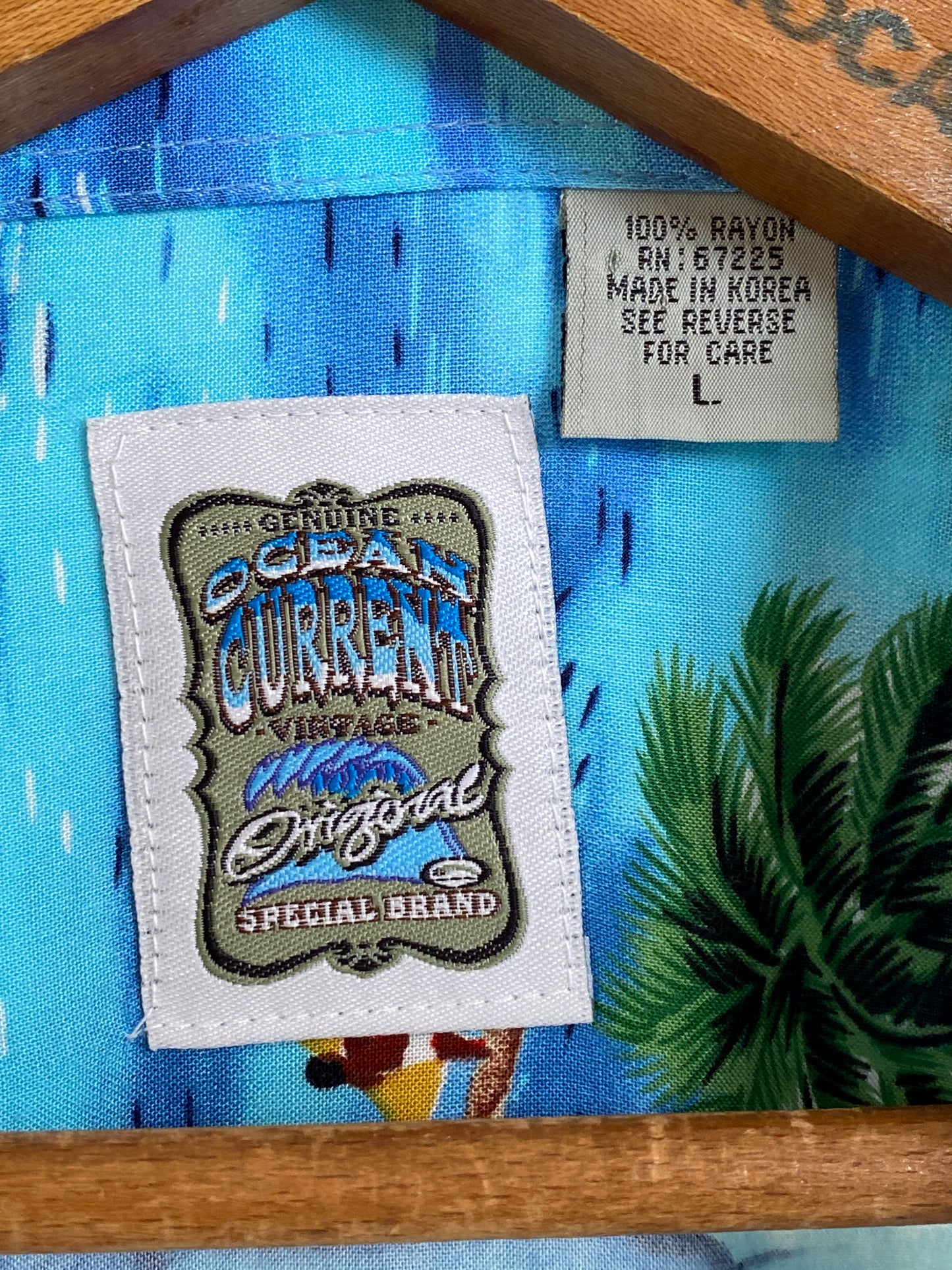 Size XL. Vintage 80s Hawaiian shirt-AJ357 Studio