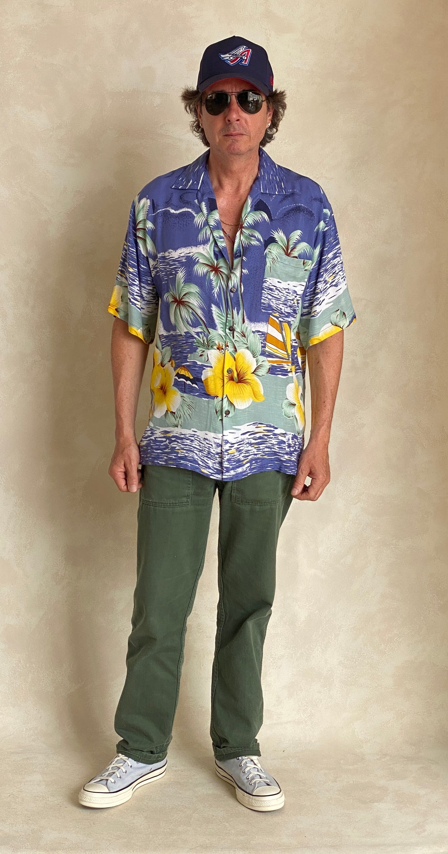 Size Large. Vintage 90s Hawaiian shirt - USA Vintage Bcn