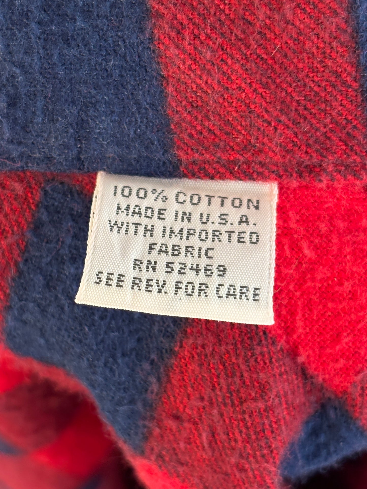 Size Med. Vintage 80s flannel plaid Shirt-Made in USA- - USA Vintage Bcn