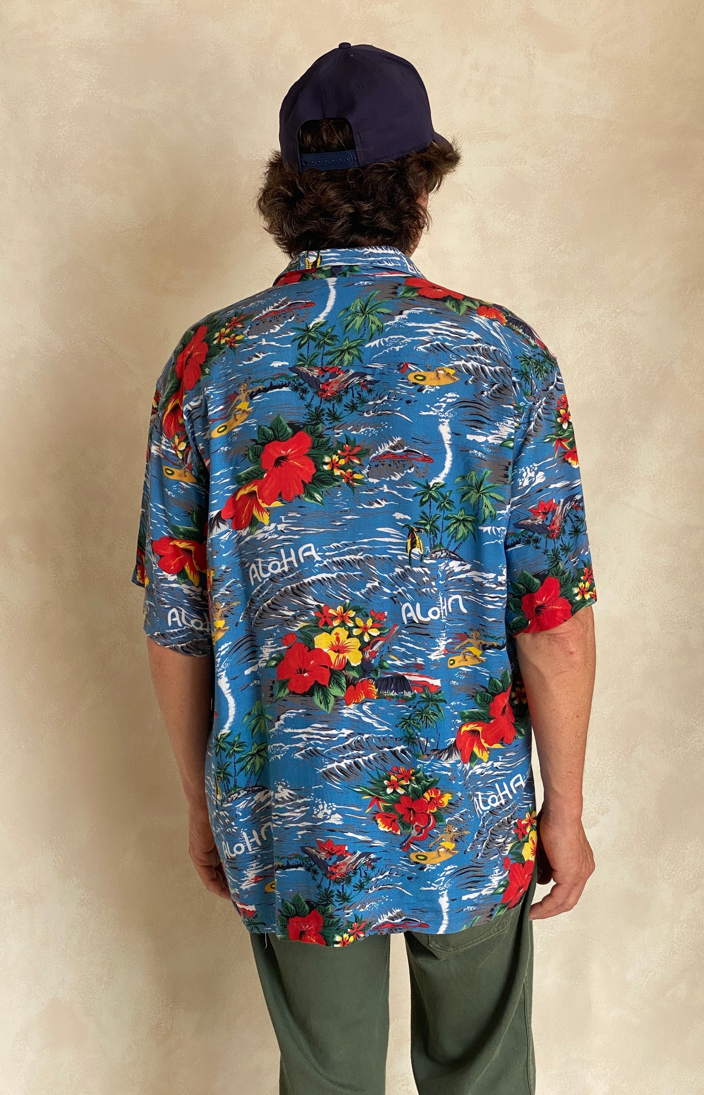 Size Large. Vintage 90s Hawaiian shirt - USA Vintage Bcn