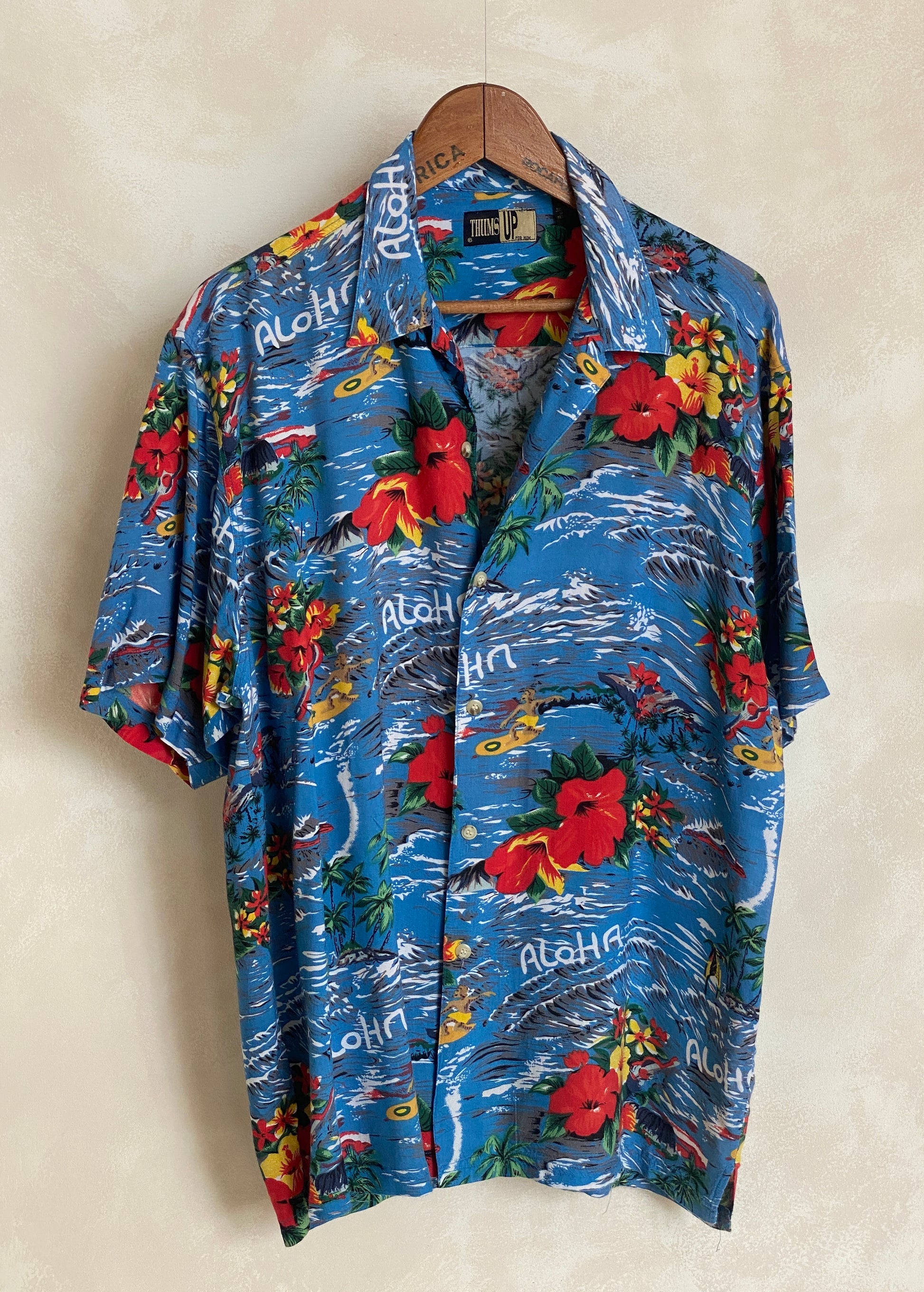 Size Large. Vintage 90s Hawaiian shirt - USA Vintage Bcn