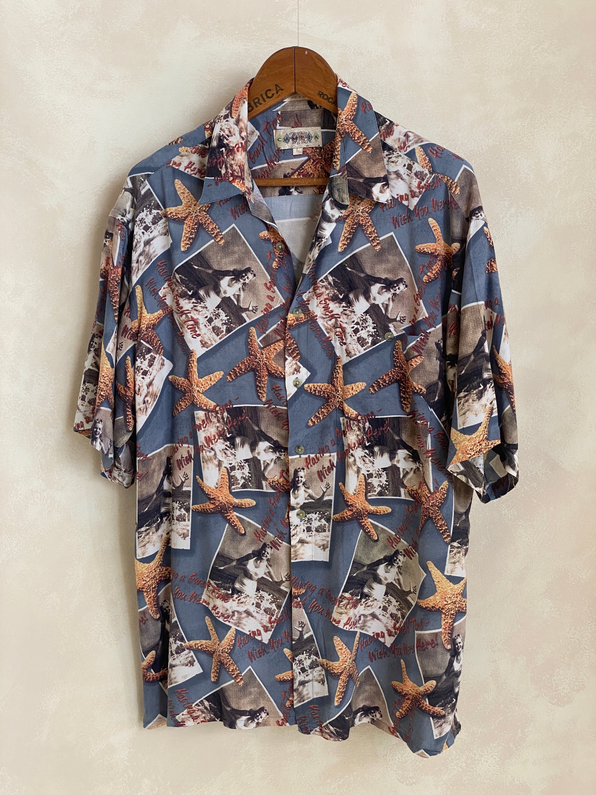 Size Large. Vintage 90s Hawaiian shirt - USA Vintage Bcn