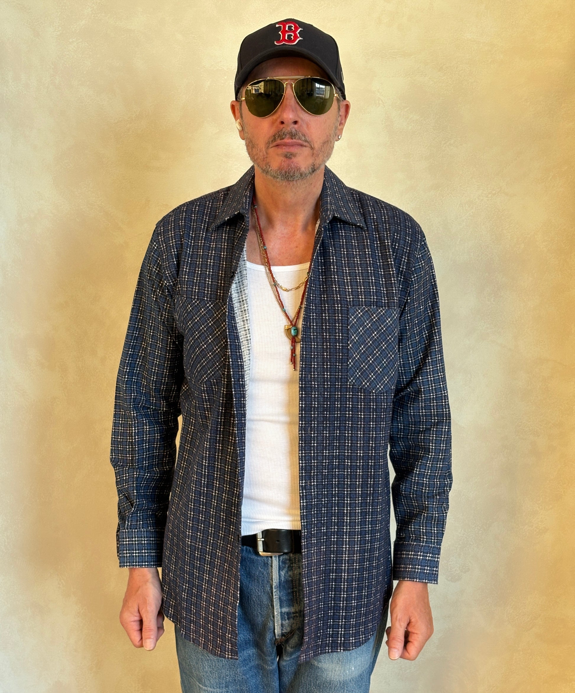 Size Med. Vintage 80s Dickies Flannel Plaid Shirt – Retro Grunge Workwear - USA Vintage Bcn