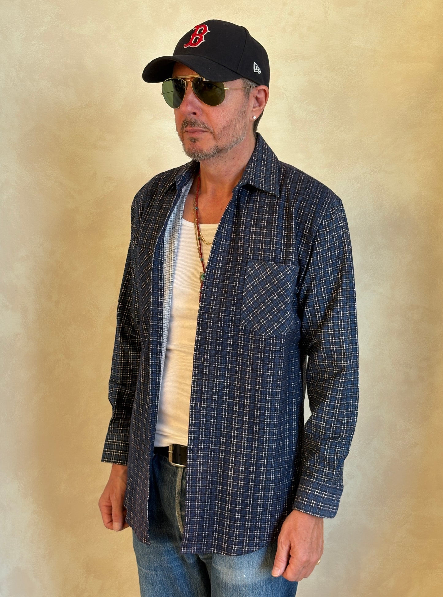 Size Med. Vintage 80s Dickies Flannel Plaid Shirt – Retro Grunge Workwear - USA Vintage Bcn