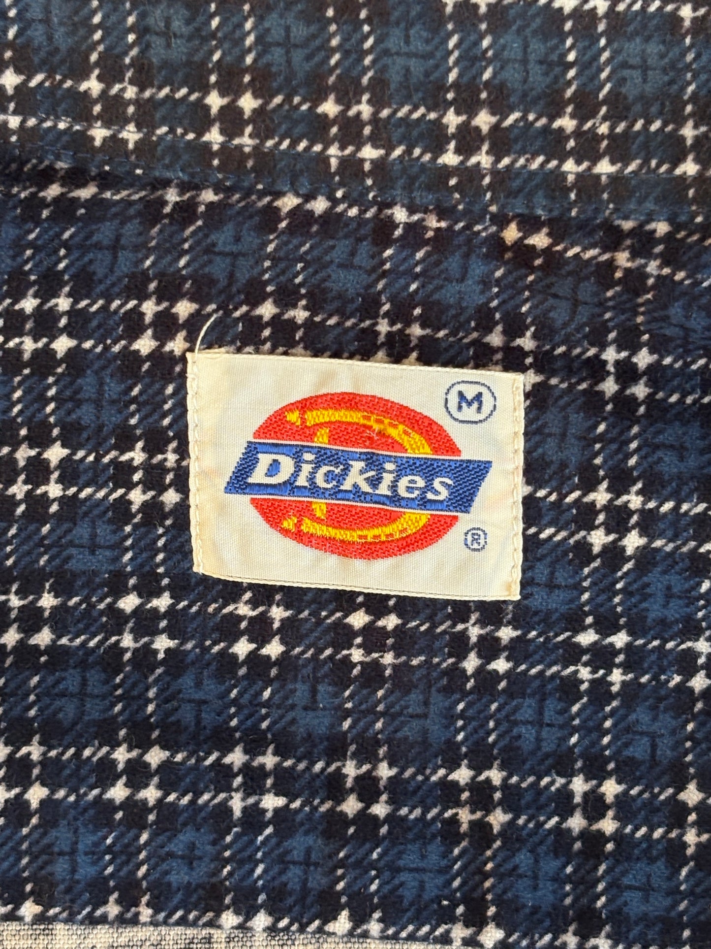 Size Med. Vintage 80s Dickies Flannel Plaid Shirt – Retro Grunge Workwear - USA Vintage Bcn