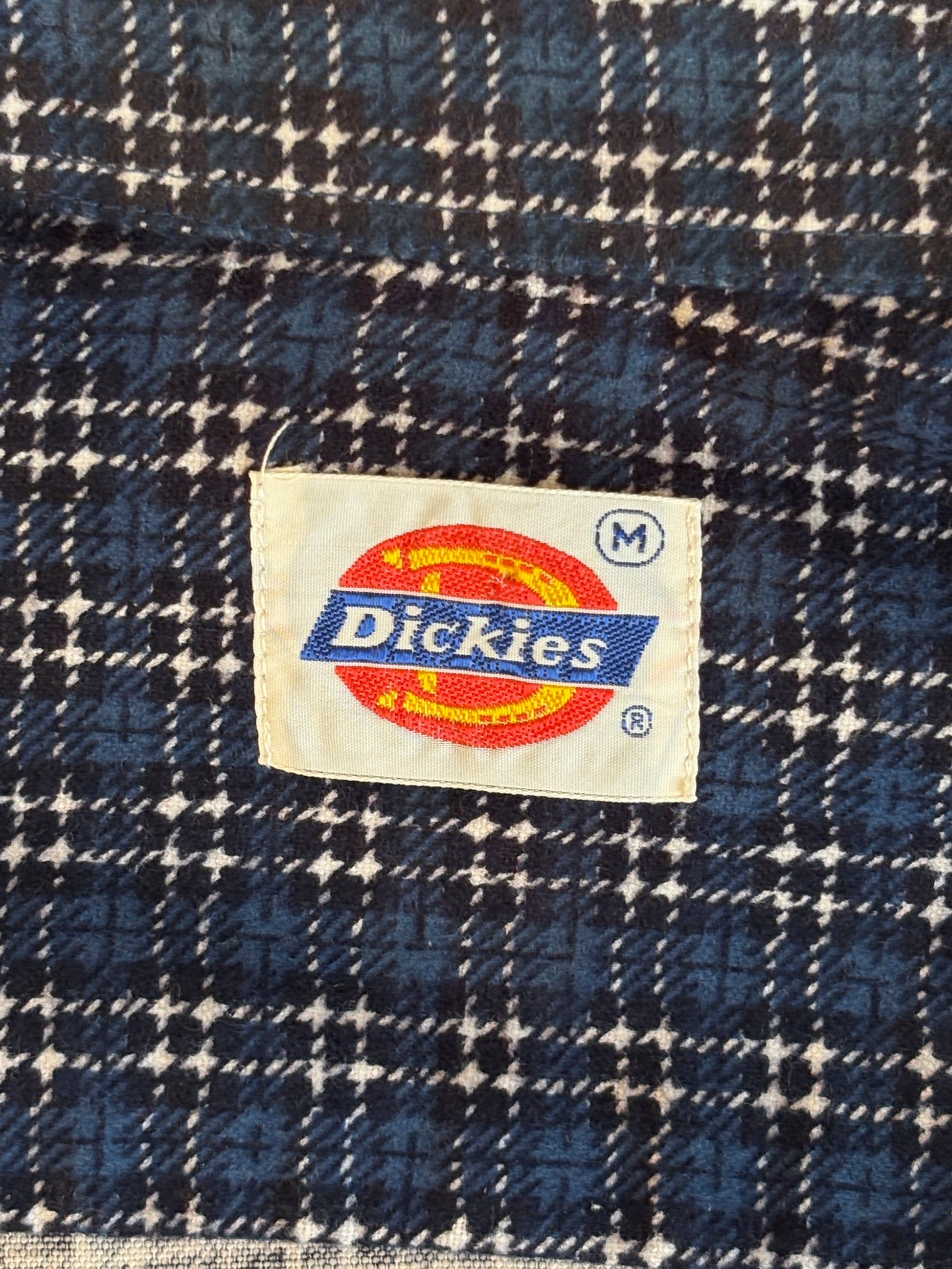 Size Med. Vintage 80s Dickies Flannel Plaid Shirt – Retro Grunge Workwear - USA Vintage Bcn