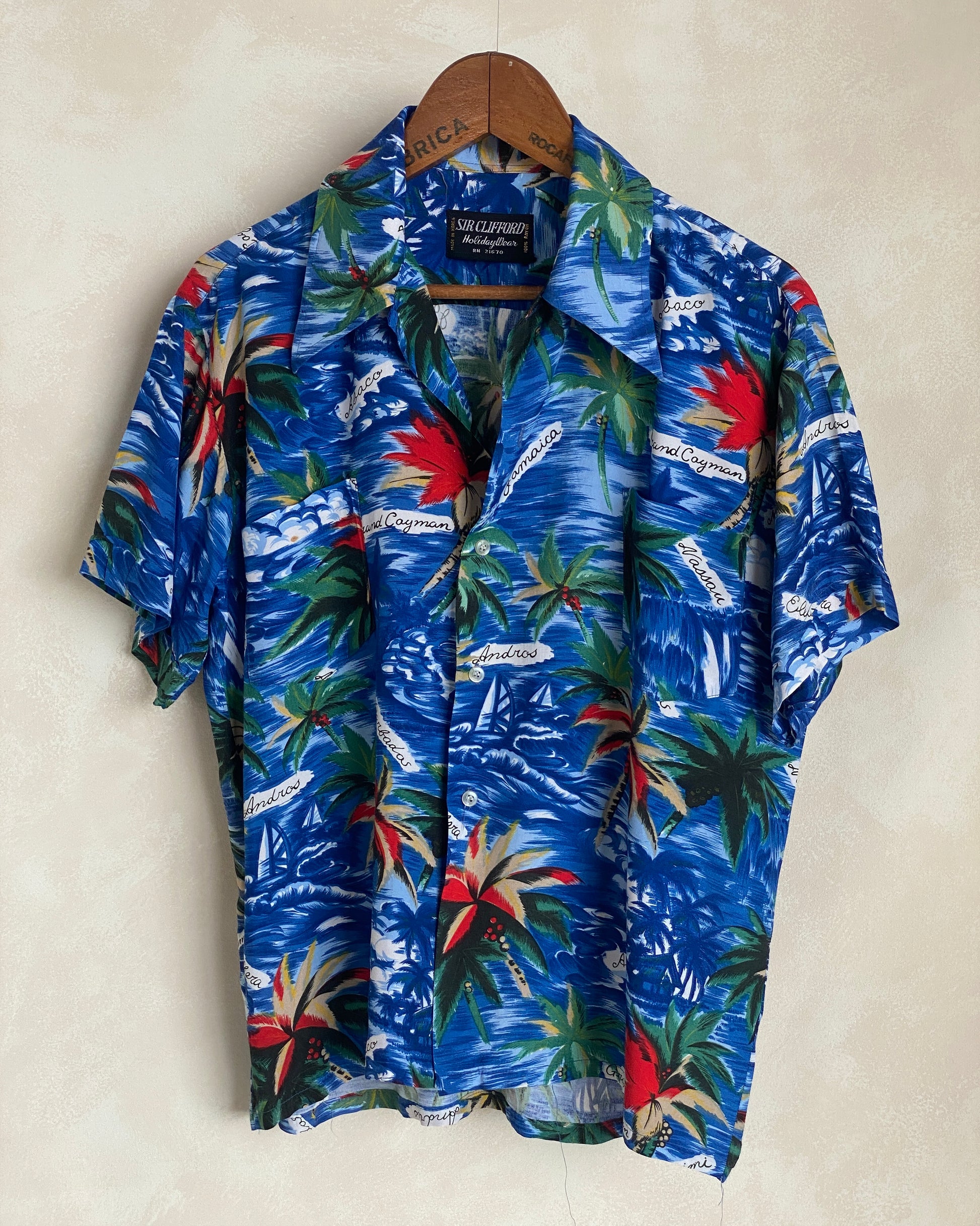Size Large. Vintage 70s Hawaiian shirt - USA Vintage Bcn