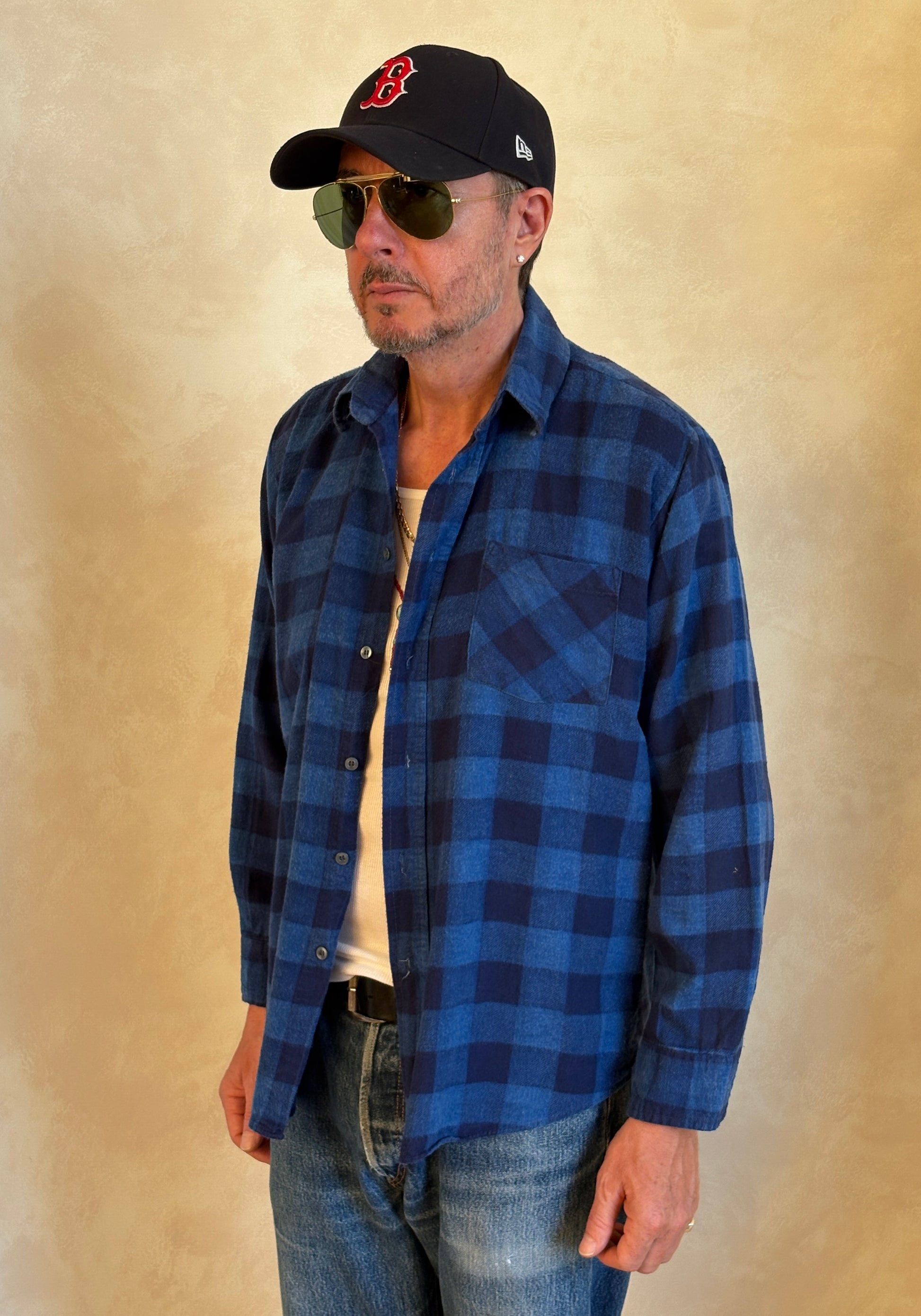Size Med. Vintage 80s Flannel Plaid Shirt – Retro Grunge Workwear - USA Vintage Bcn